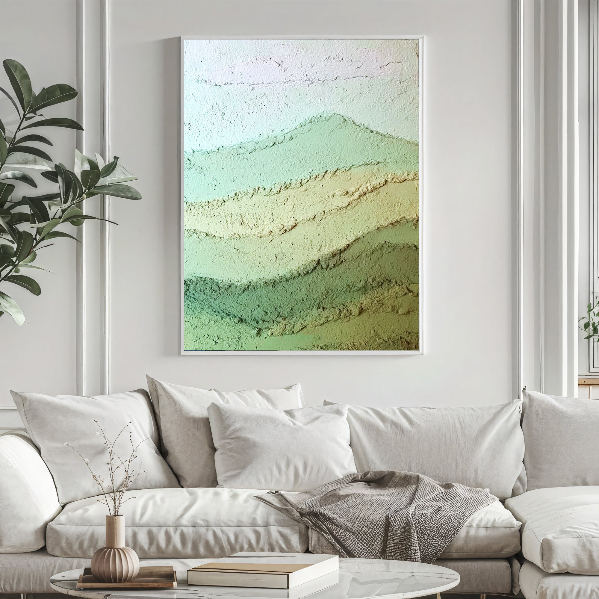 Textured Mint Gradients | Earthy Hues