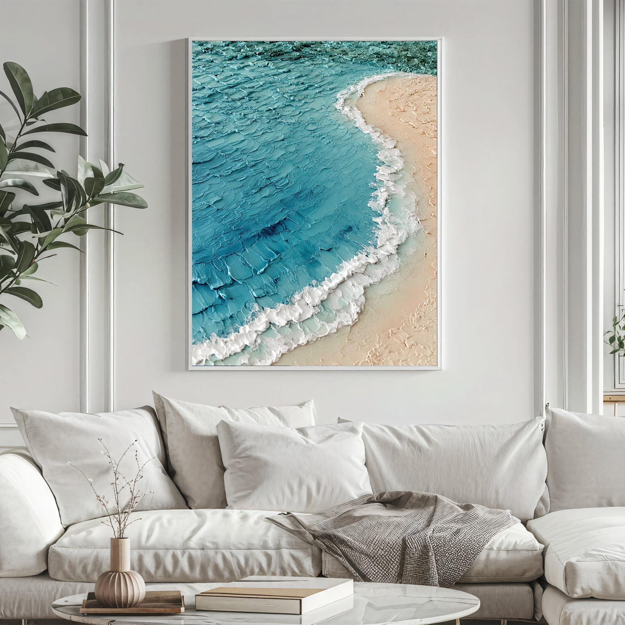 Textured Coastal Swell | Sandy Shore