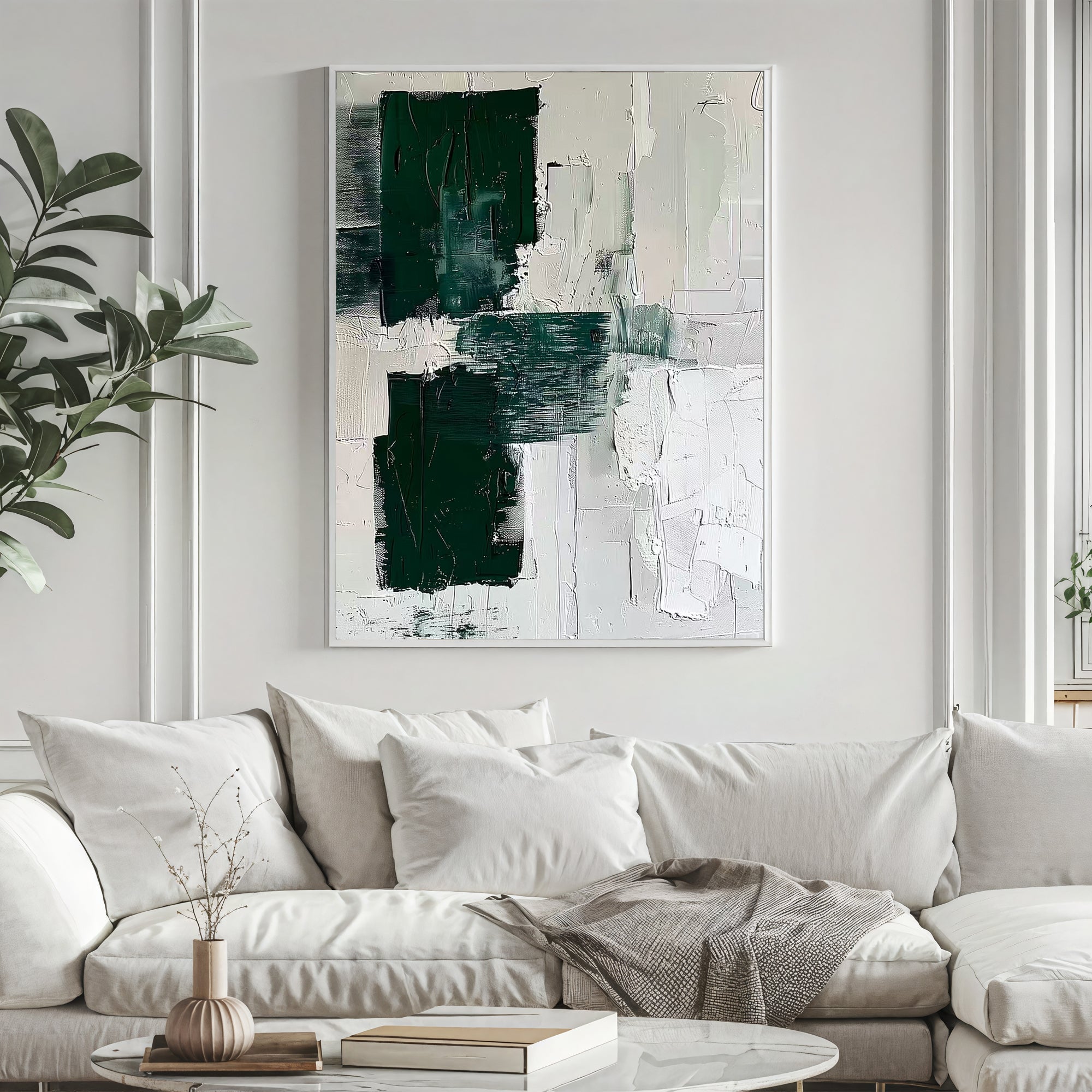 Textured Abstract Vibrance | Green Fusion