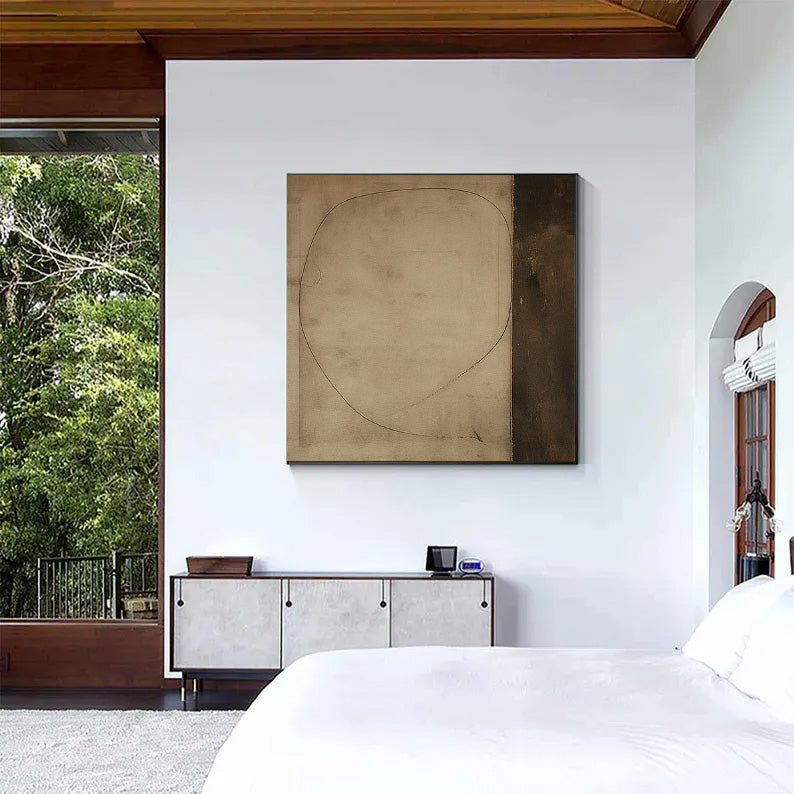 Textured Minimal Curve | Earth Tone