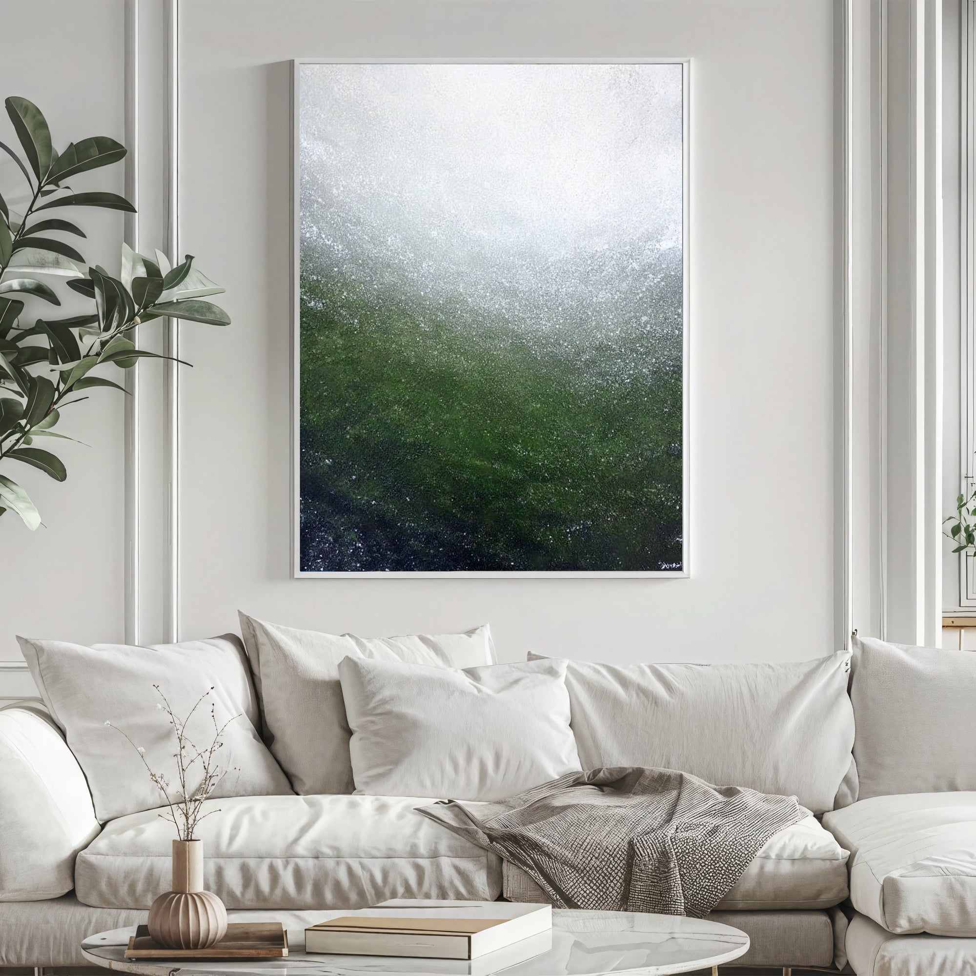 Textured Emerald Surges | Frosted Hues