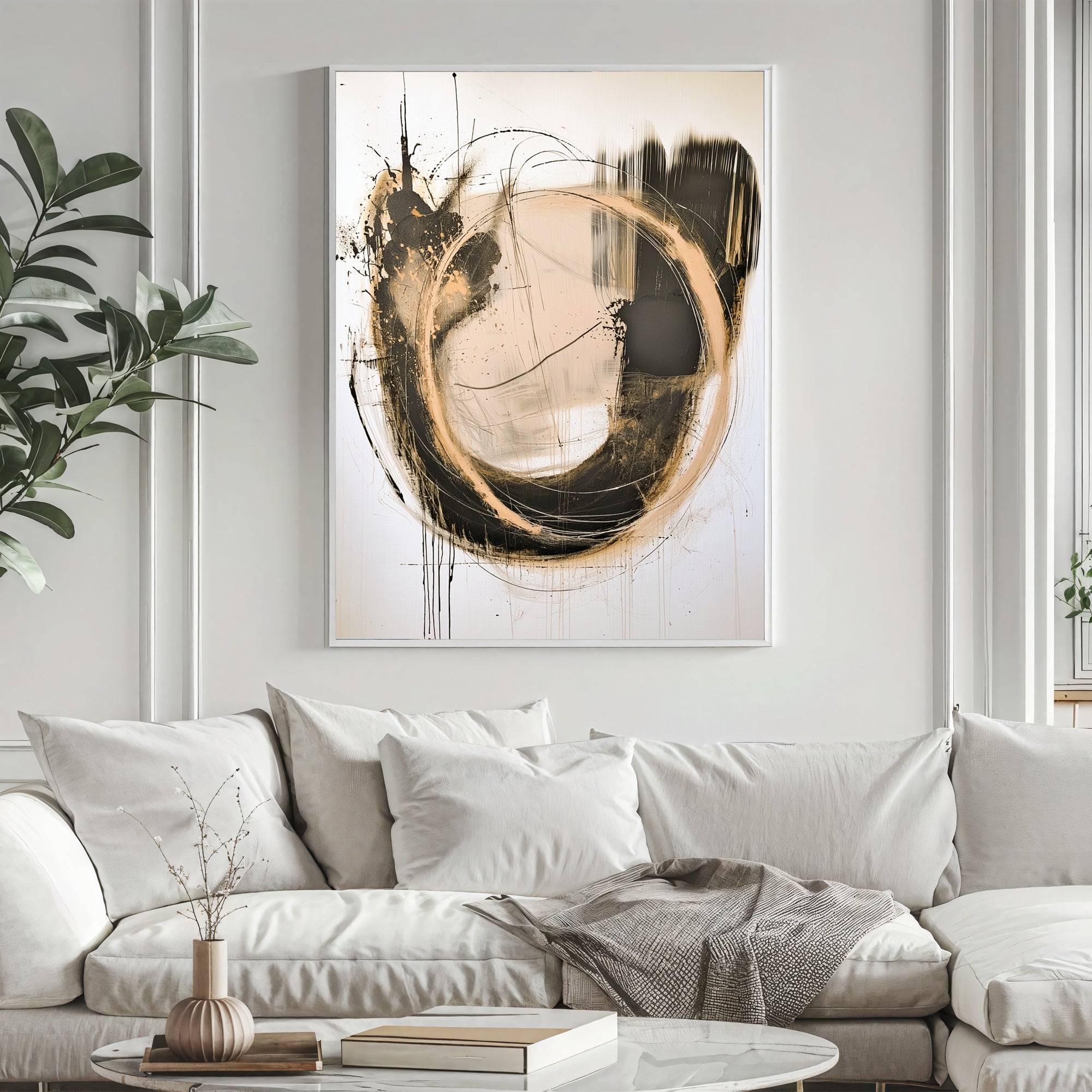 Textured Gilded Swirl | Contrast Tones