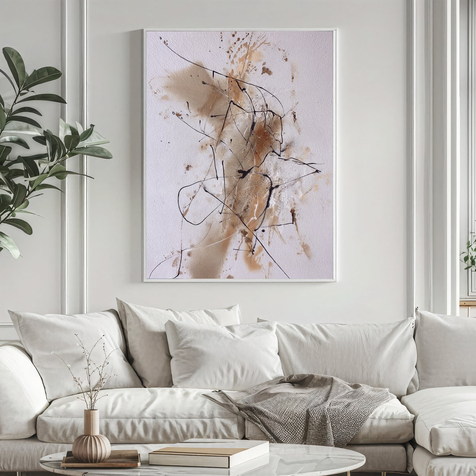 Textured Abstract Allure | Warm Strokes