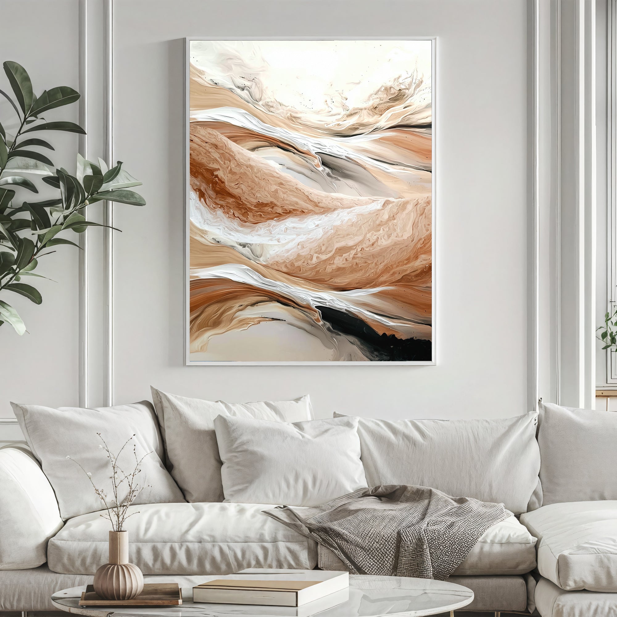 Textured Earthy Swirls | Warm Hues