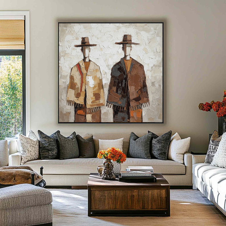 Textured Cloaked Duet | Earth Hues