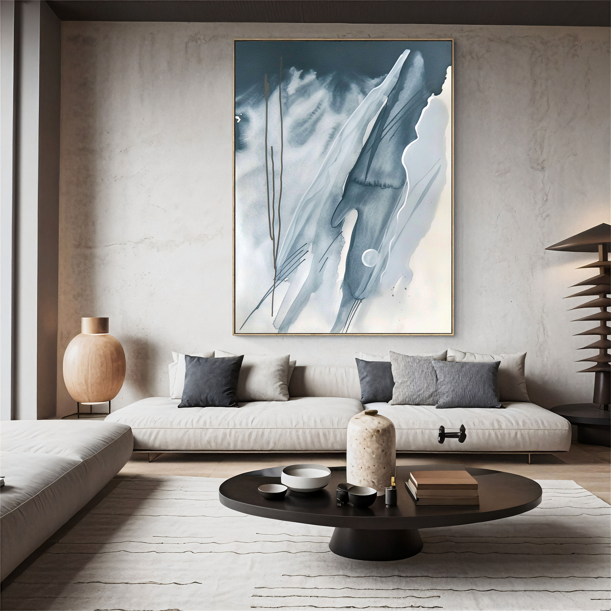 Textured Ink Serenity | Blue Grey