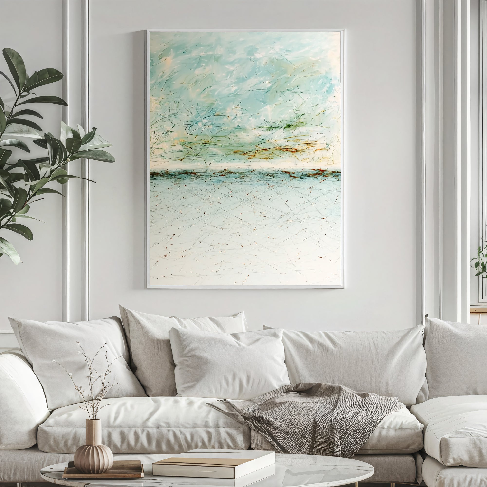 Textured Airy Waterscape | Soft Hues