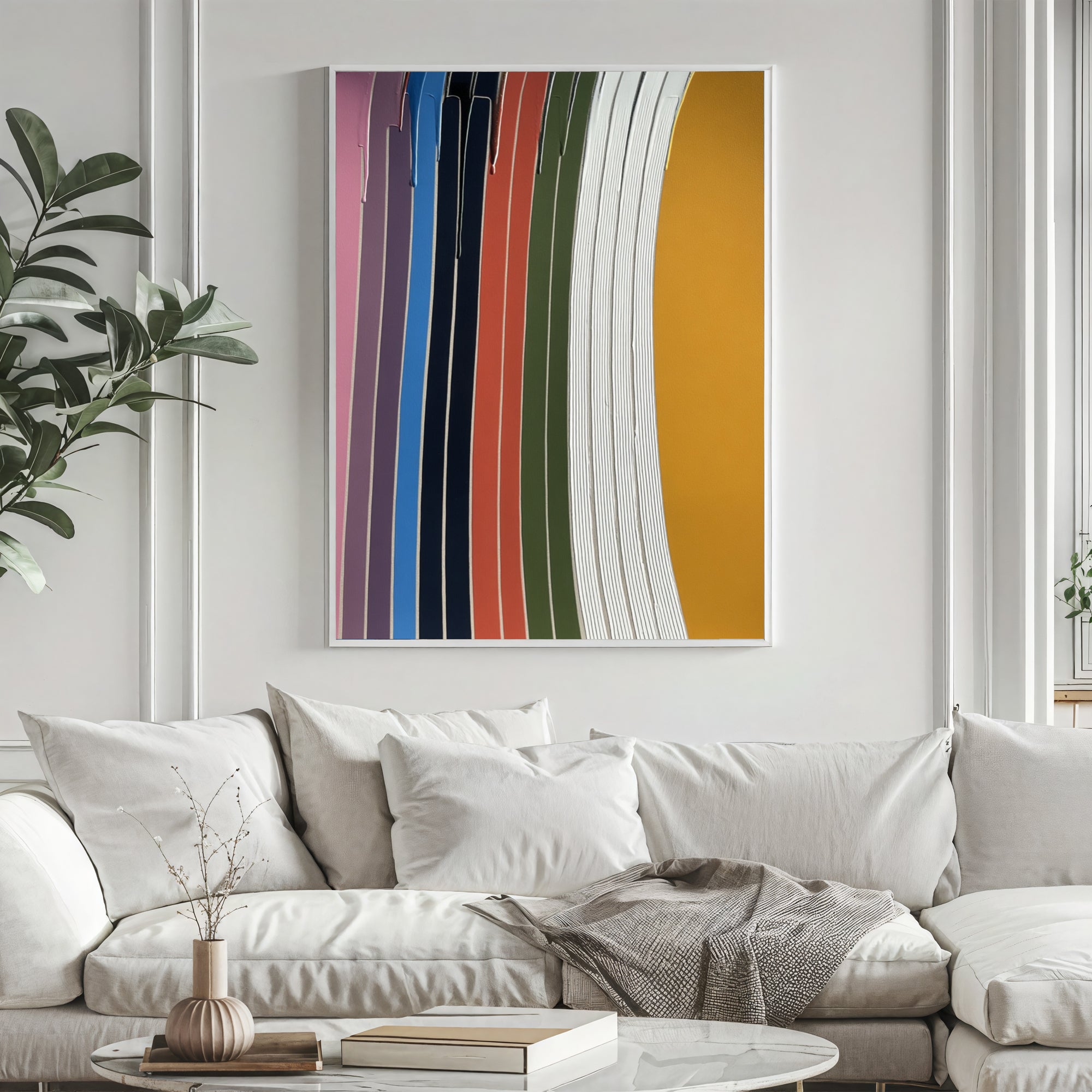 Textured Vibrant Stripes | Bold Hues