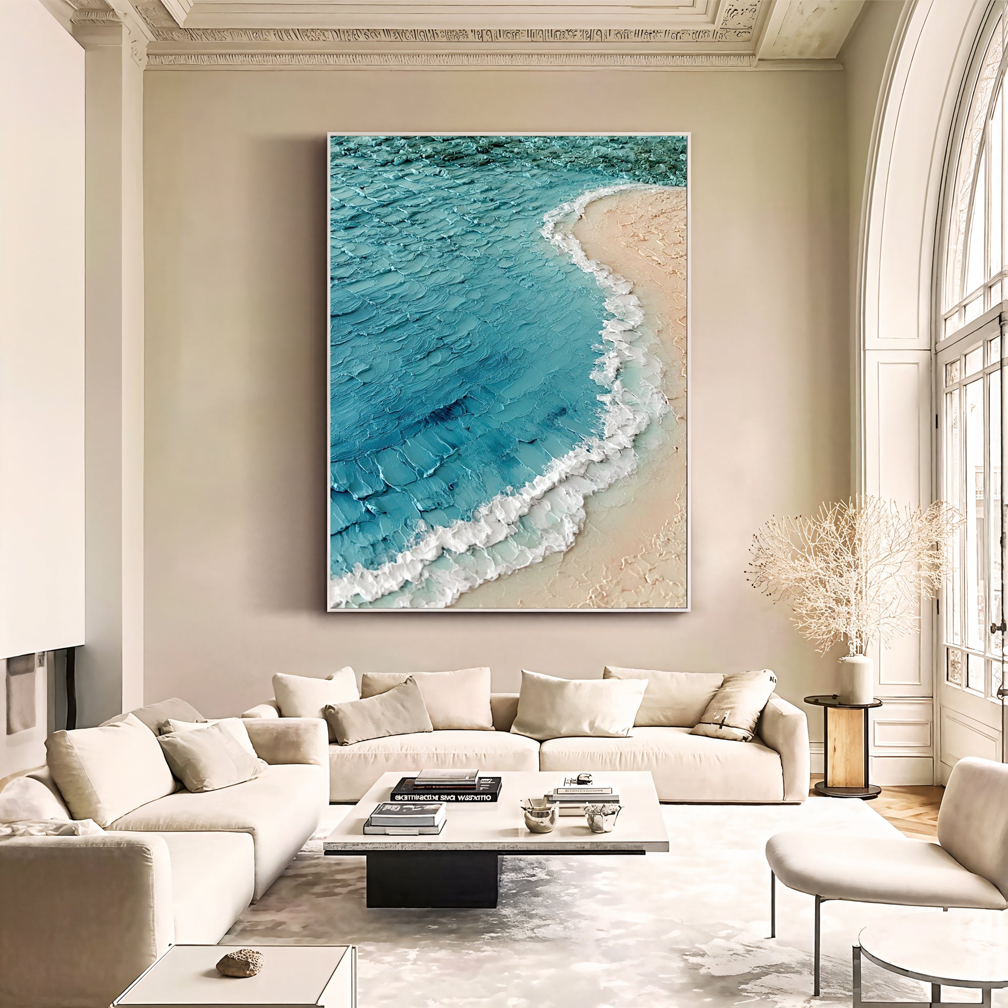 Textured Coastal Swell | Sandy Shore