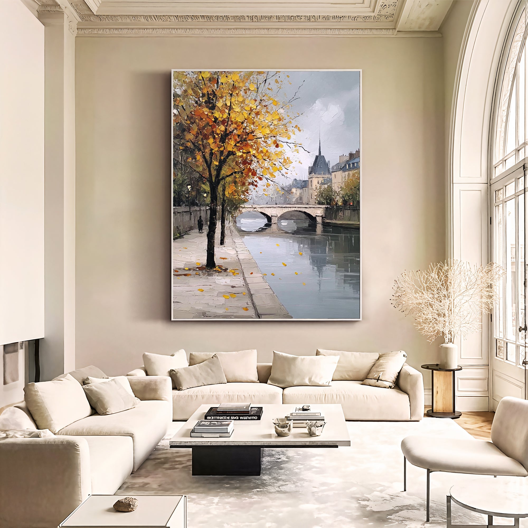 Textured Autumnal Quay | Parisian Glow