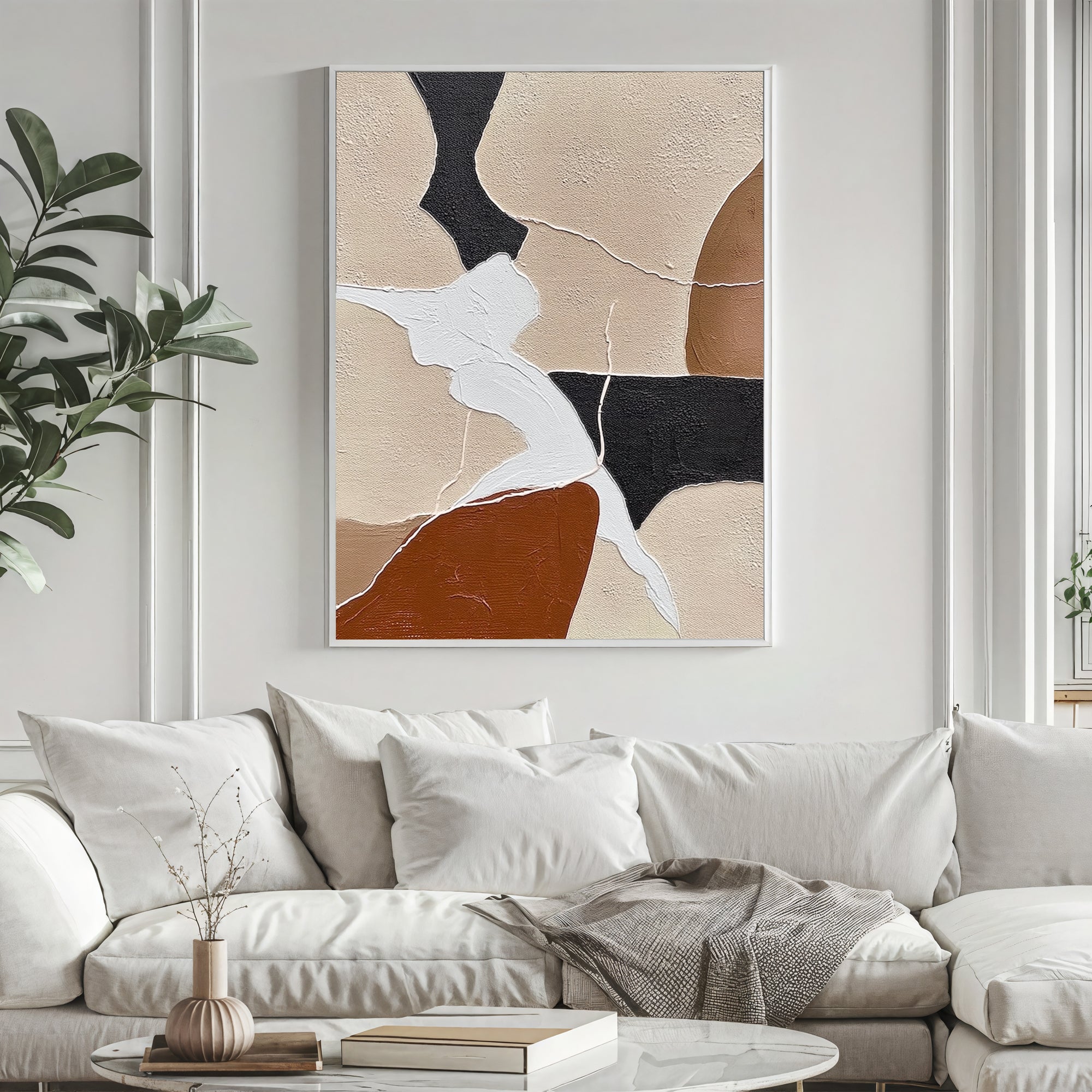 Textured Geometric Harmony | Neutral Fusion