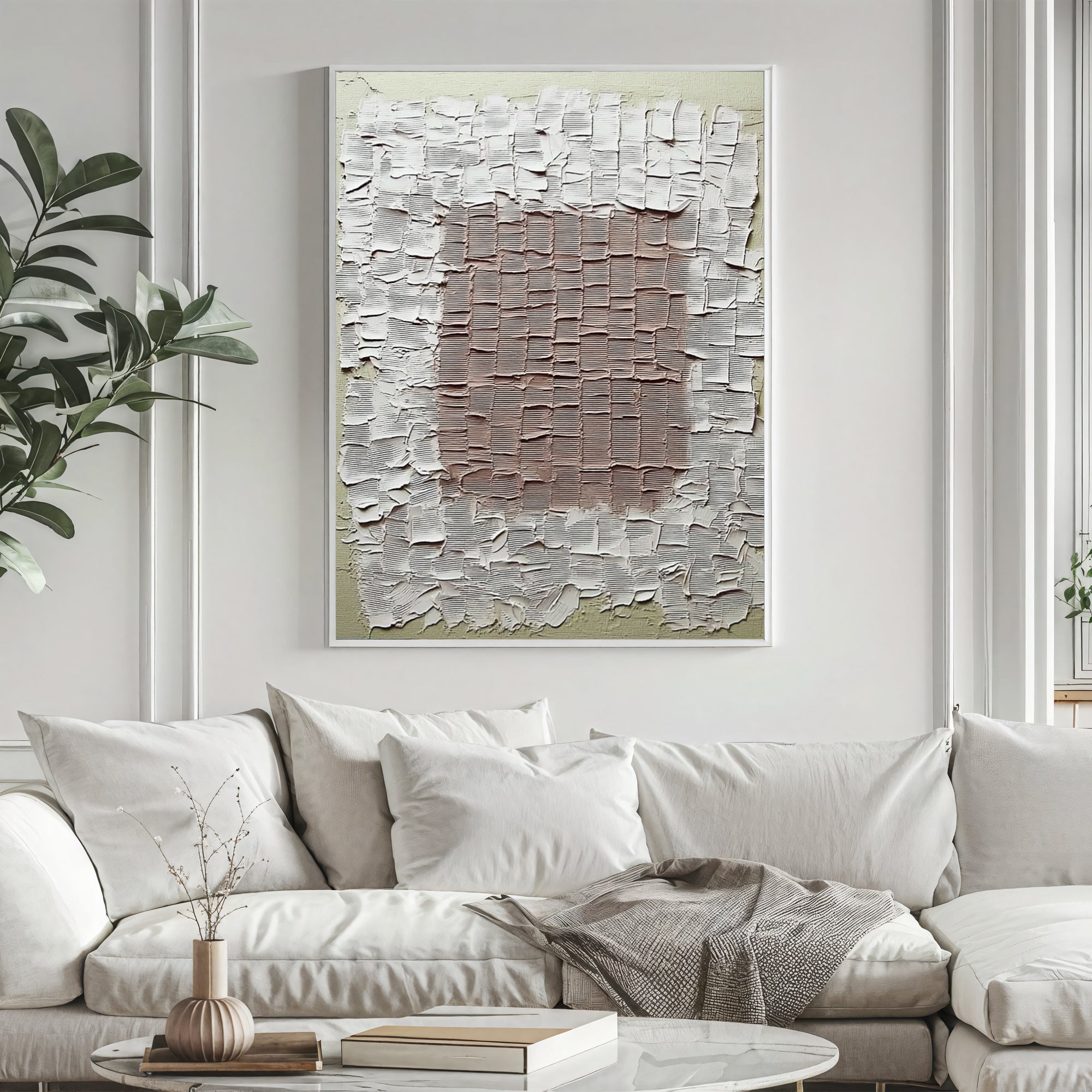 Textured Tactile Grid | Neutral Hues