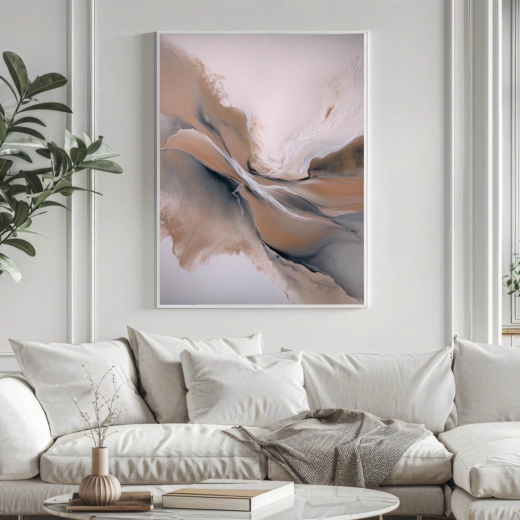 Textured Ethereal Swirls | Blush Hues