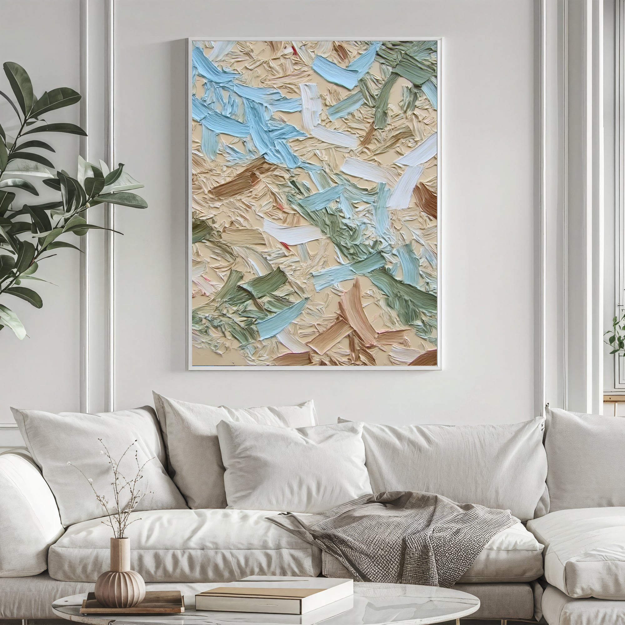 Textured Brushstroke Opulence | Pastel Hues