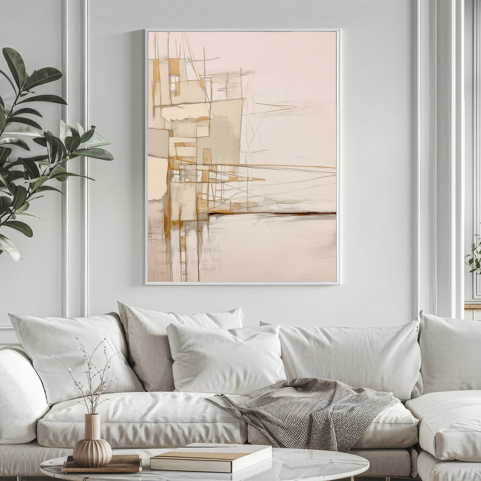 Textured Architectural Elegance | Beige Hues