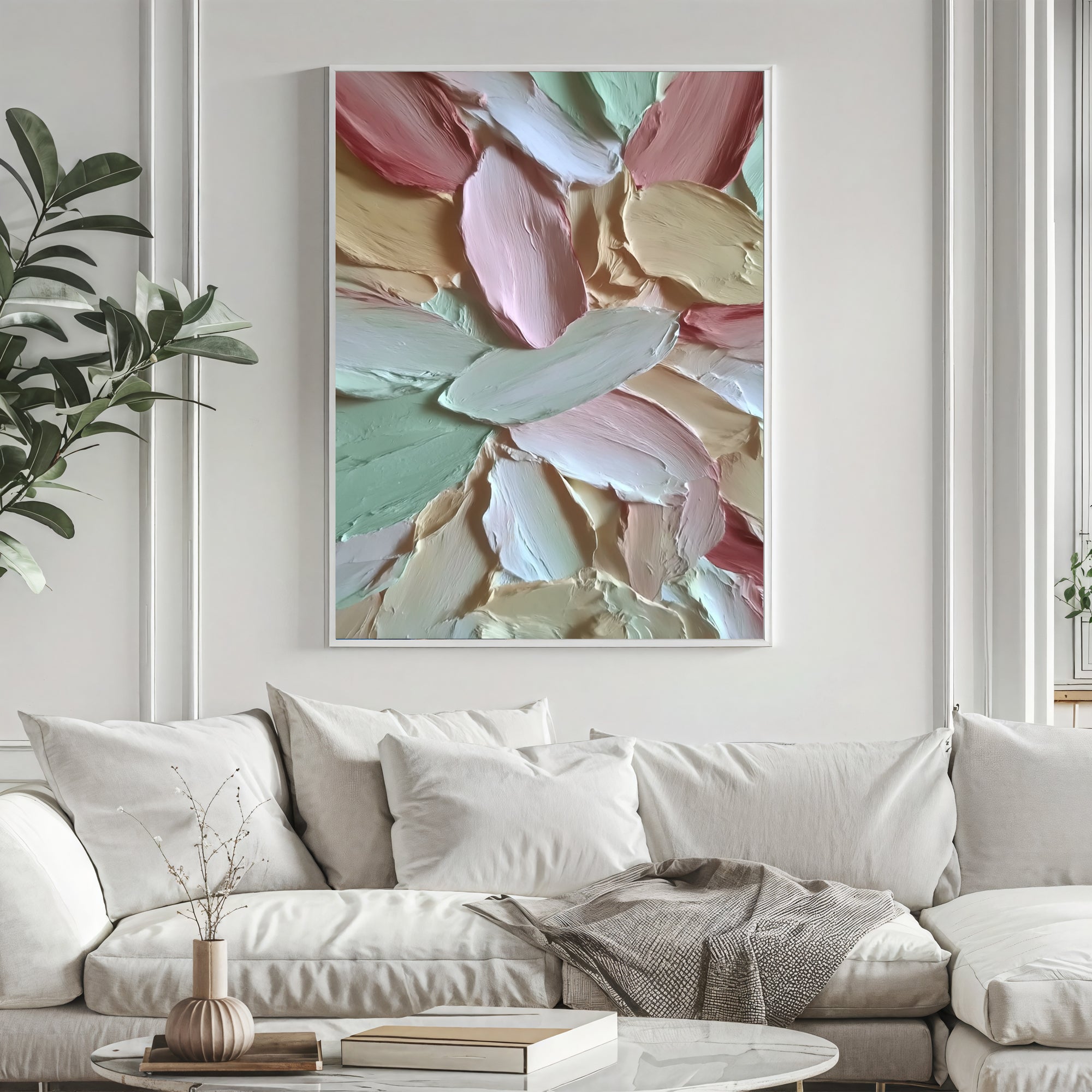 Textured Pastel Petals | Gentle Blooms