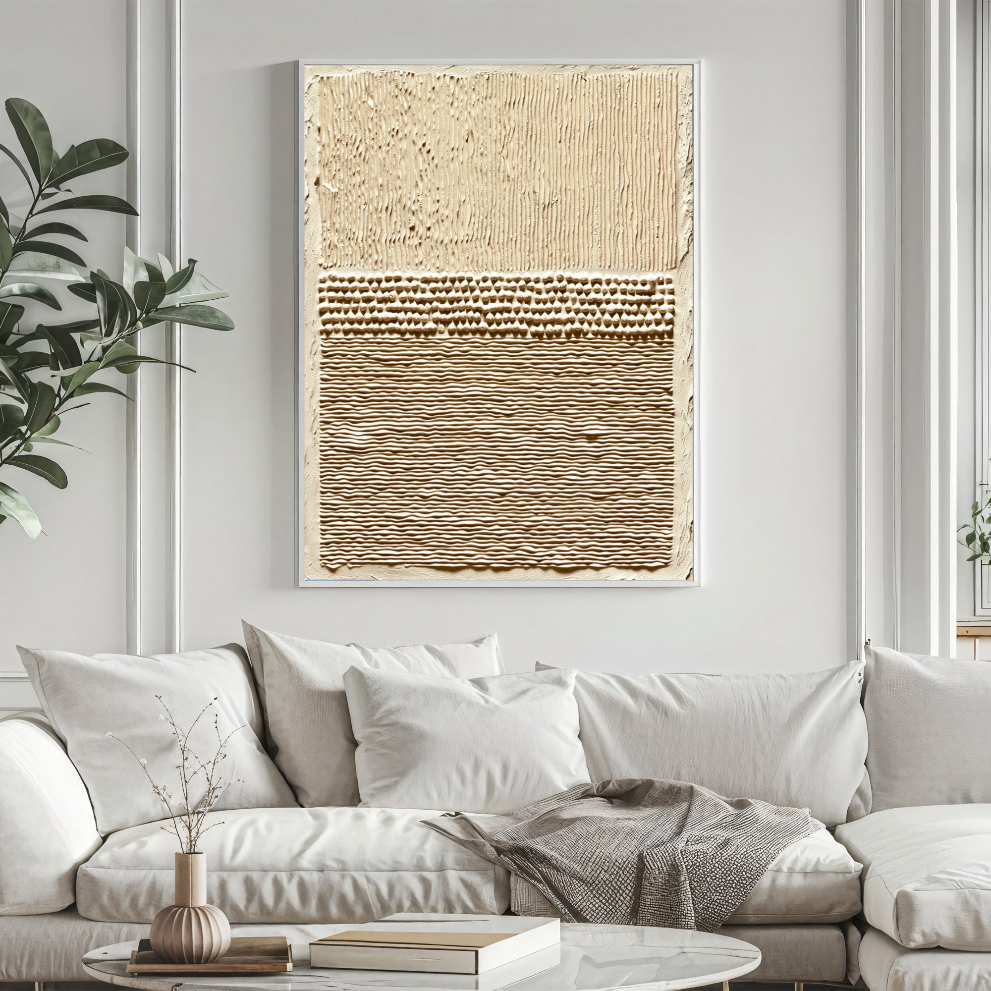Textured Earthy Strata | Beige Tones