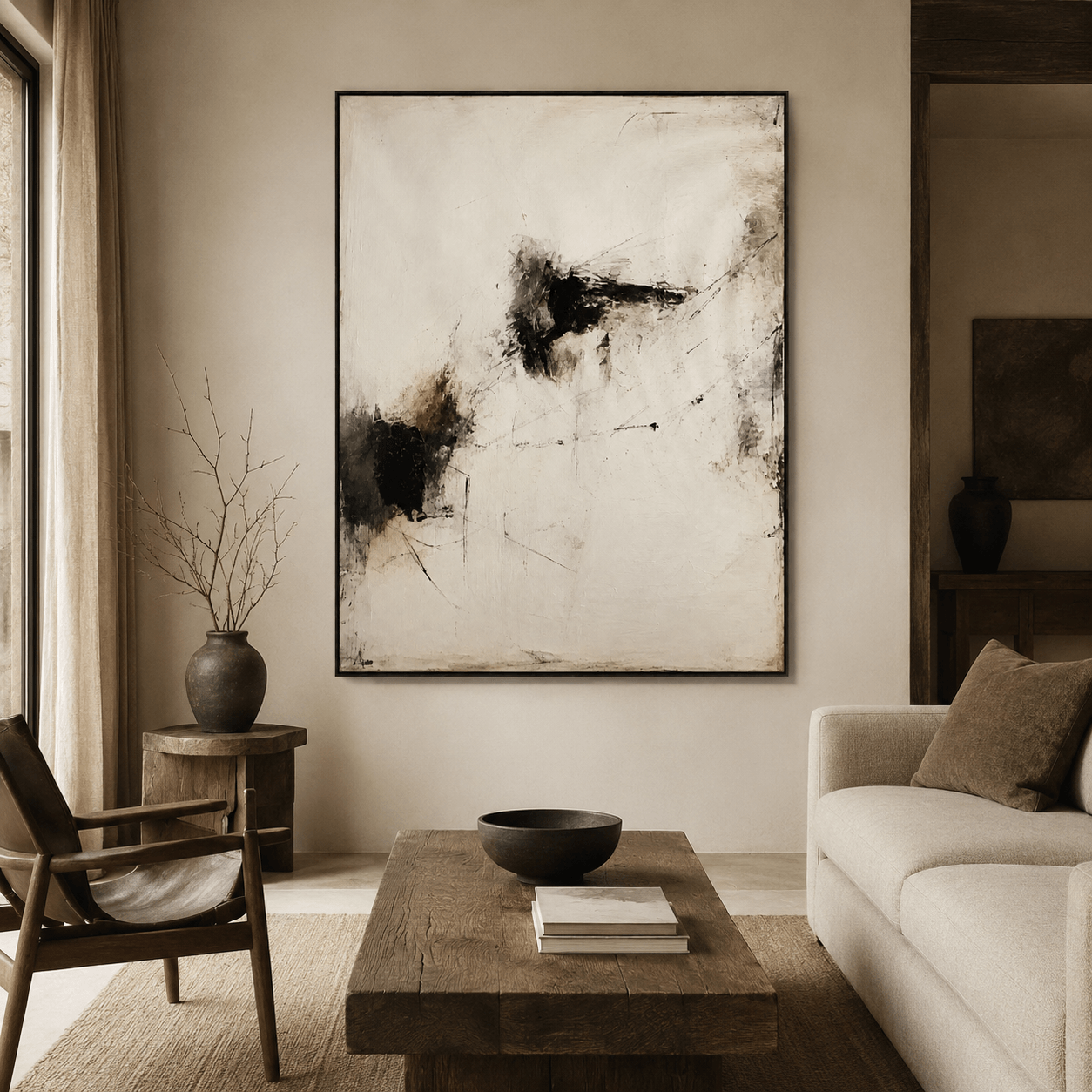 Wabi‑Sabi Art｜Faded Fragmented Echo