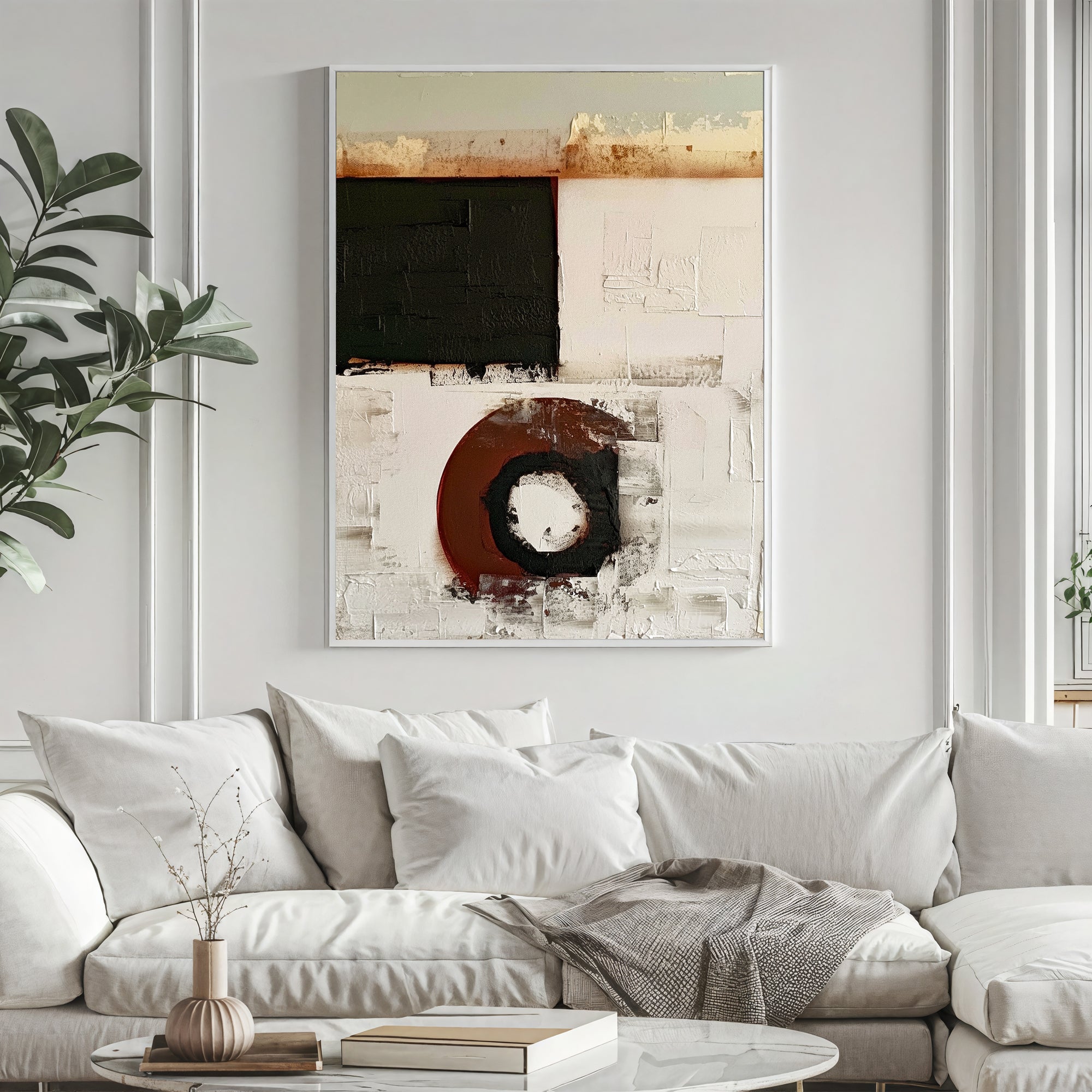 Textured Geometric Depth | Rust Fusion