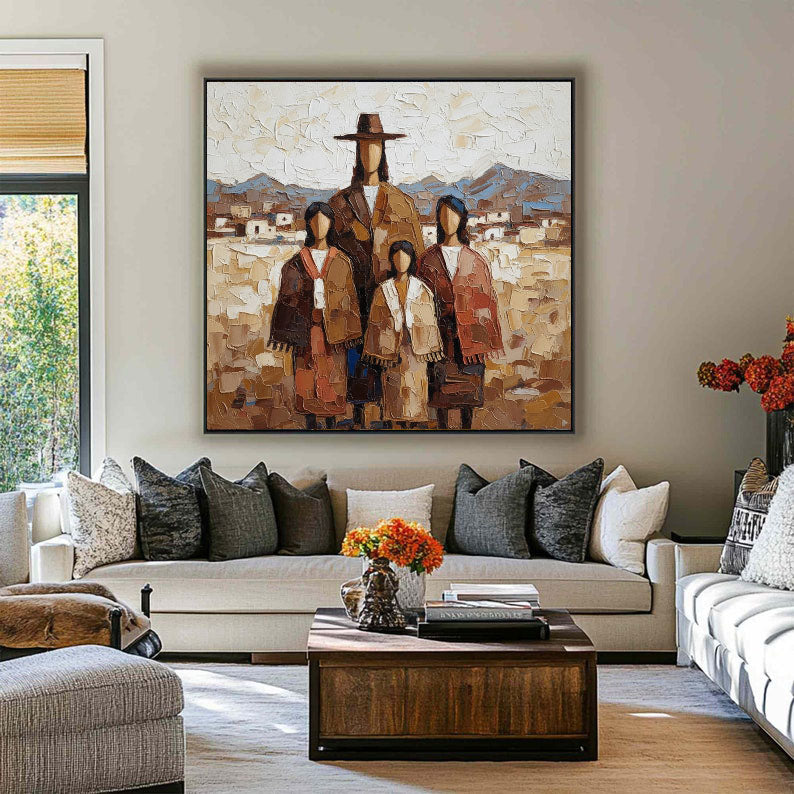 Textured Clan Portrait | Earth Horizon