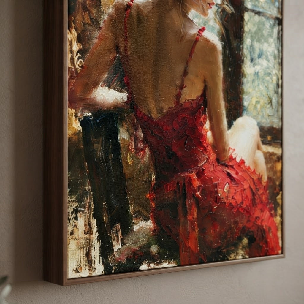Texturierte Pastell-Wellen | Rouge-Akzente