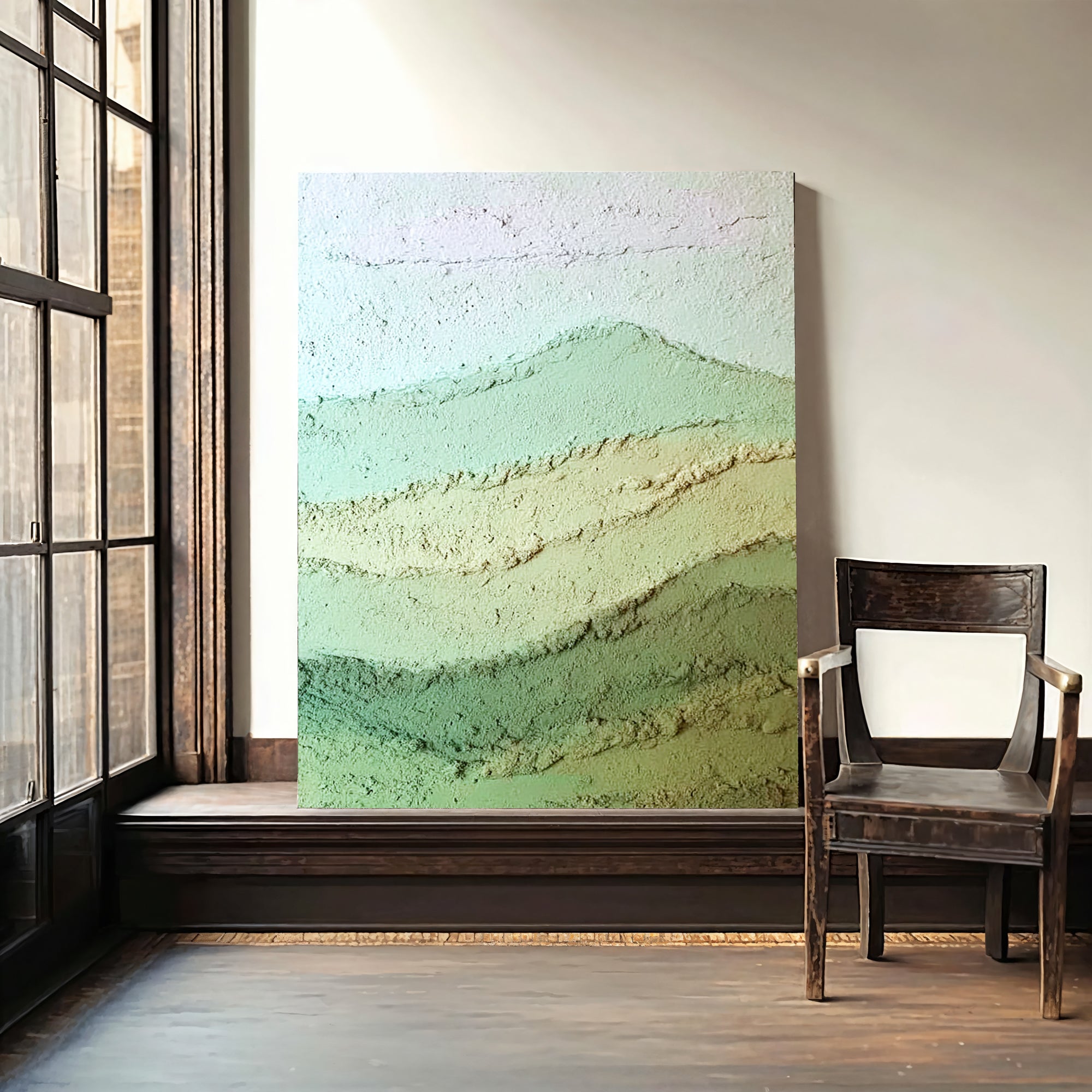 Textured Mint Gradients | Earthy Hues