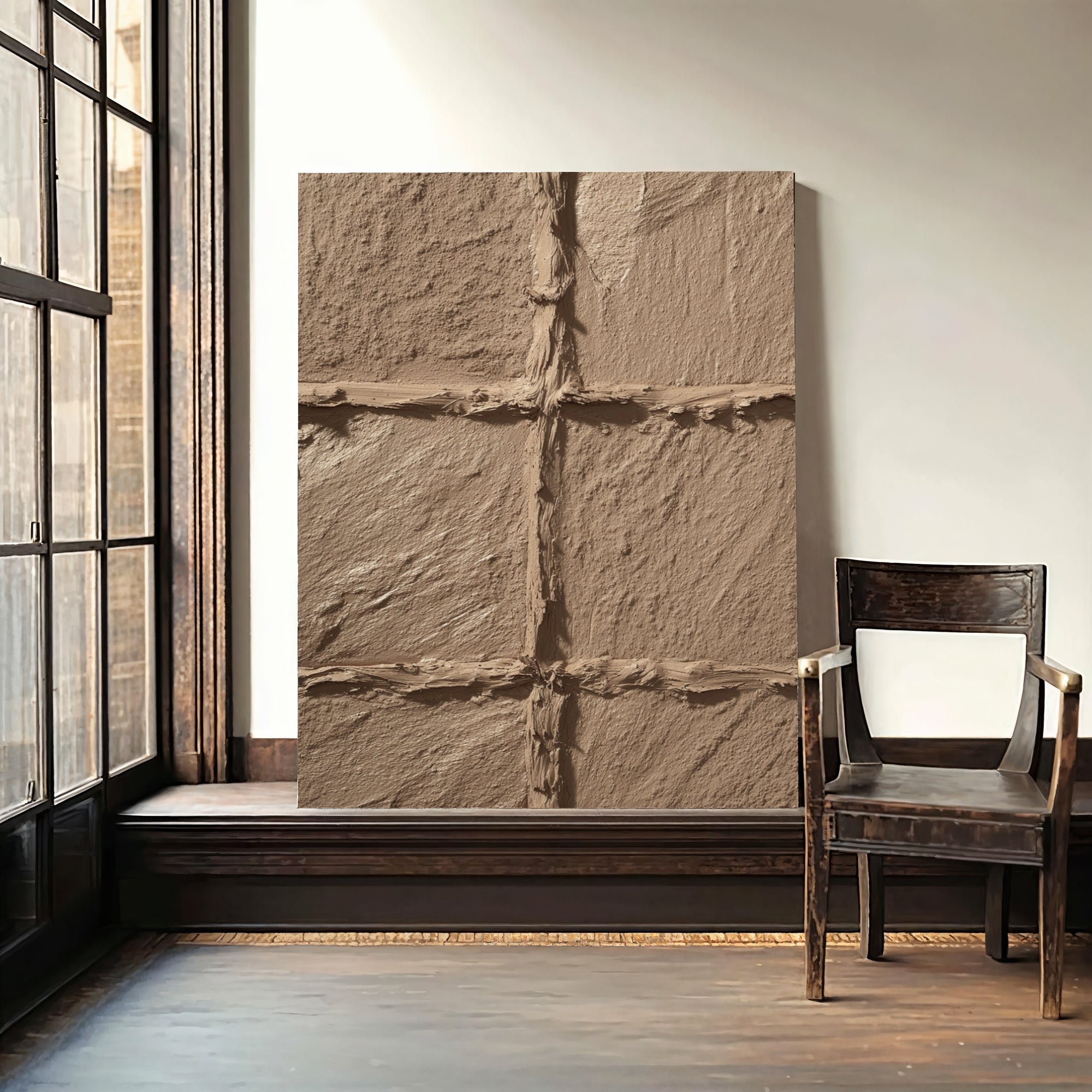 Textured Earthy Lattice | Warm Tones