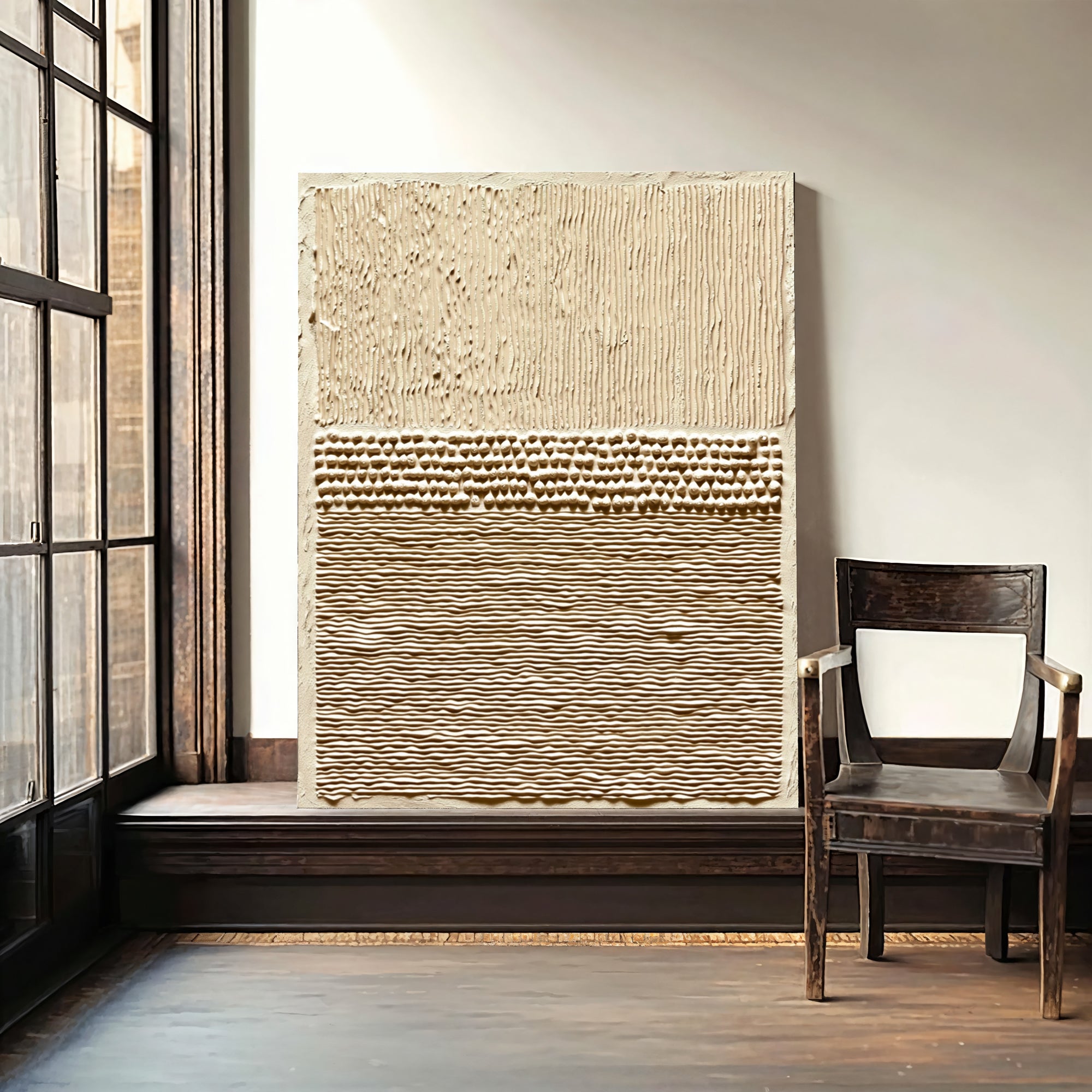 Textured Earthy Strata | Beige Tones