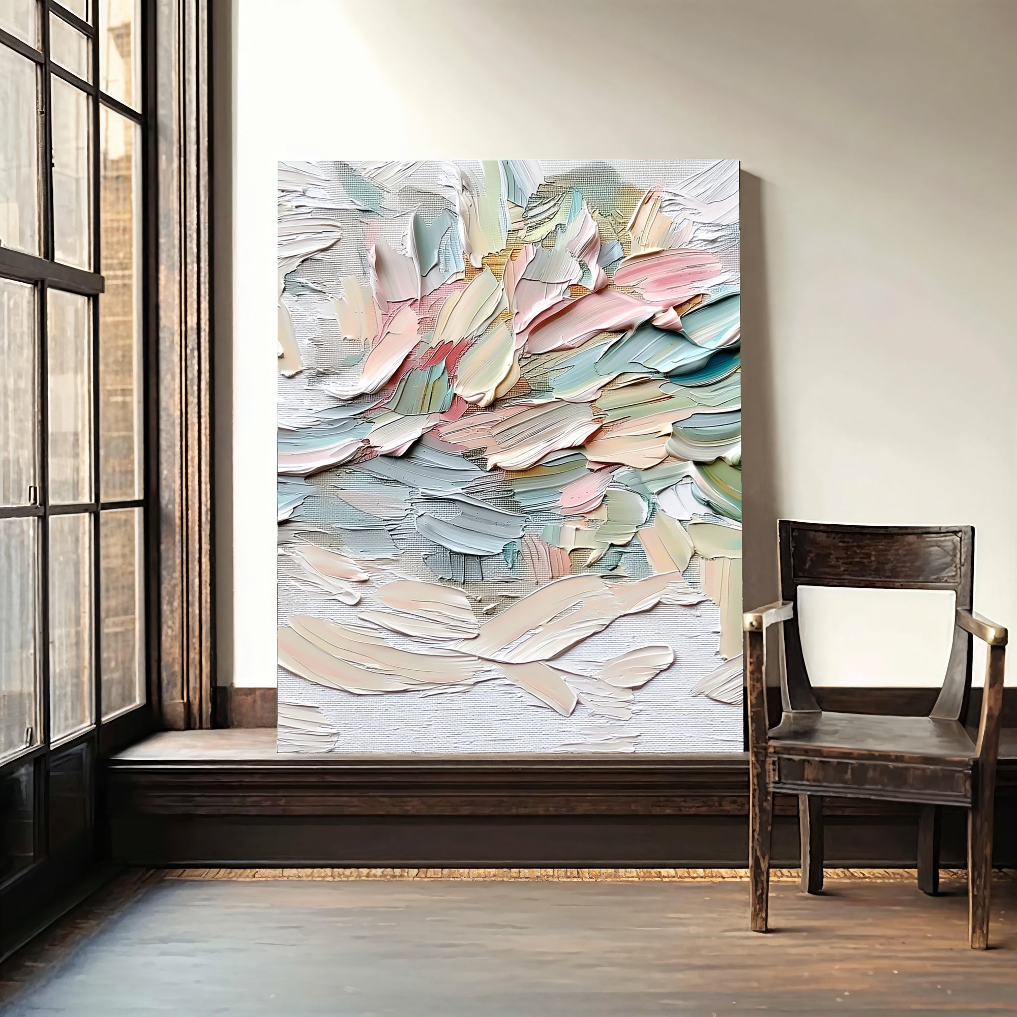 Textured Pastel Swirls | Gentle Hues