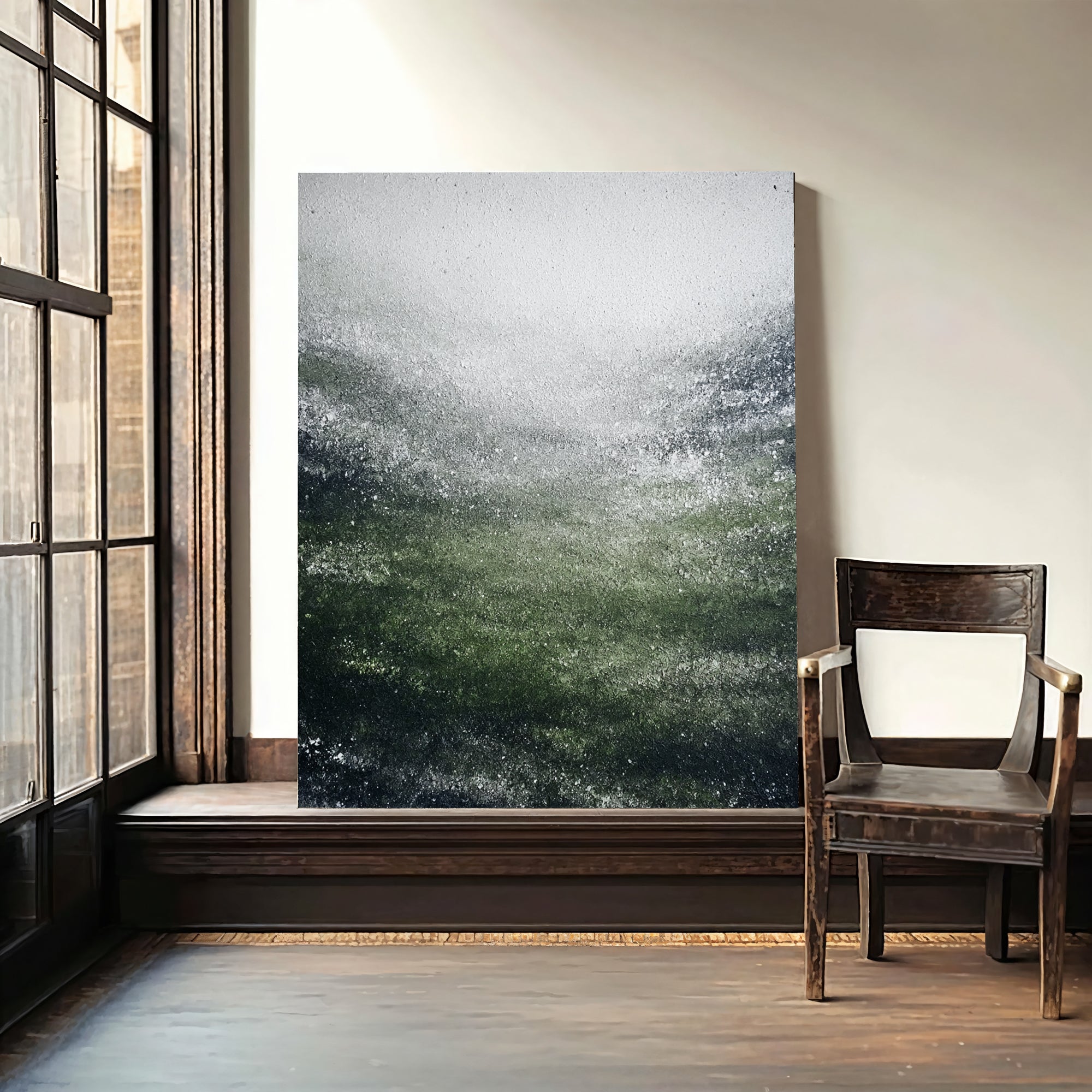 Textured Verdant Swell | Frosted Waves