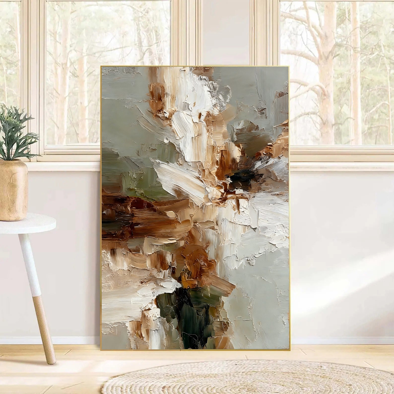 Textured Floral Neutrality | Ivory Bloom