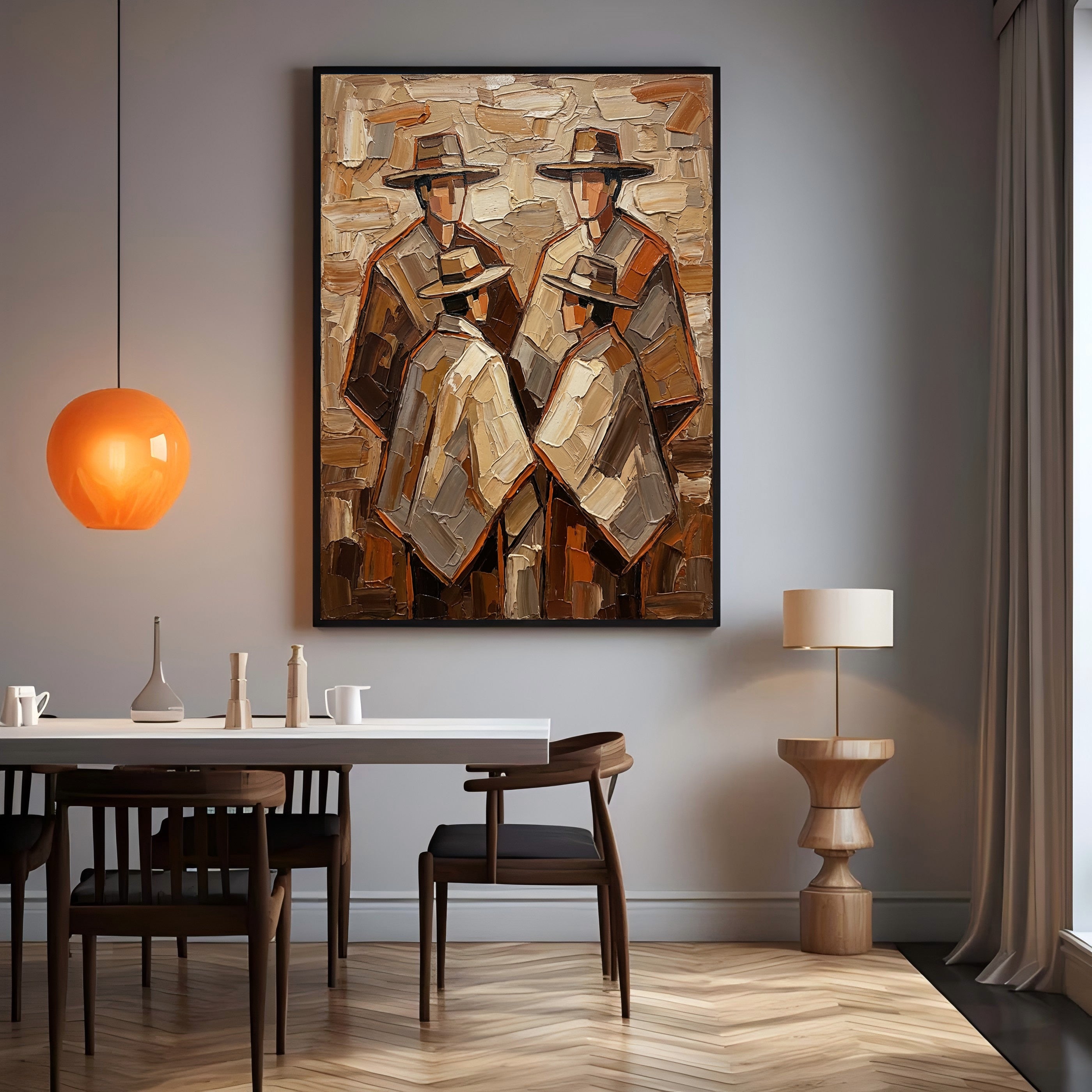 Textured Cloaked Quartet | Earthy Hues