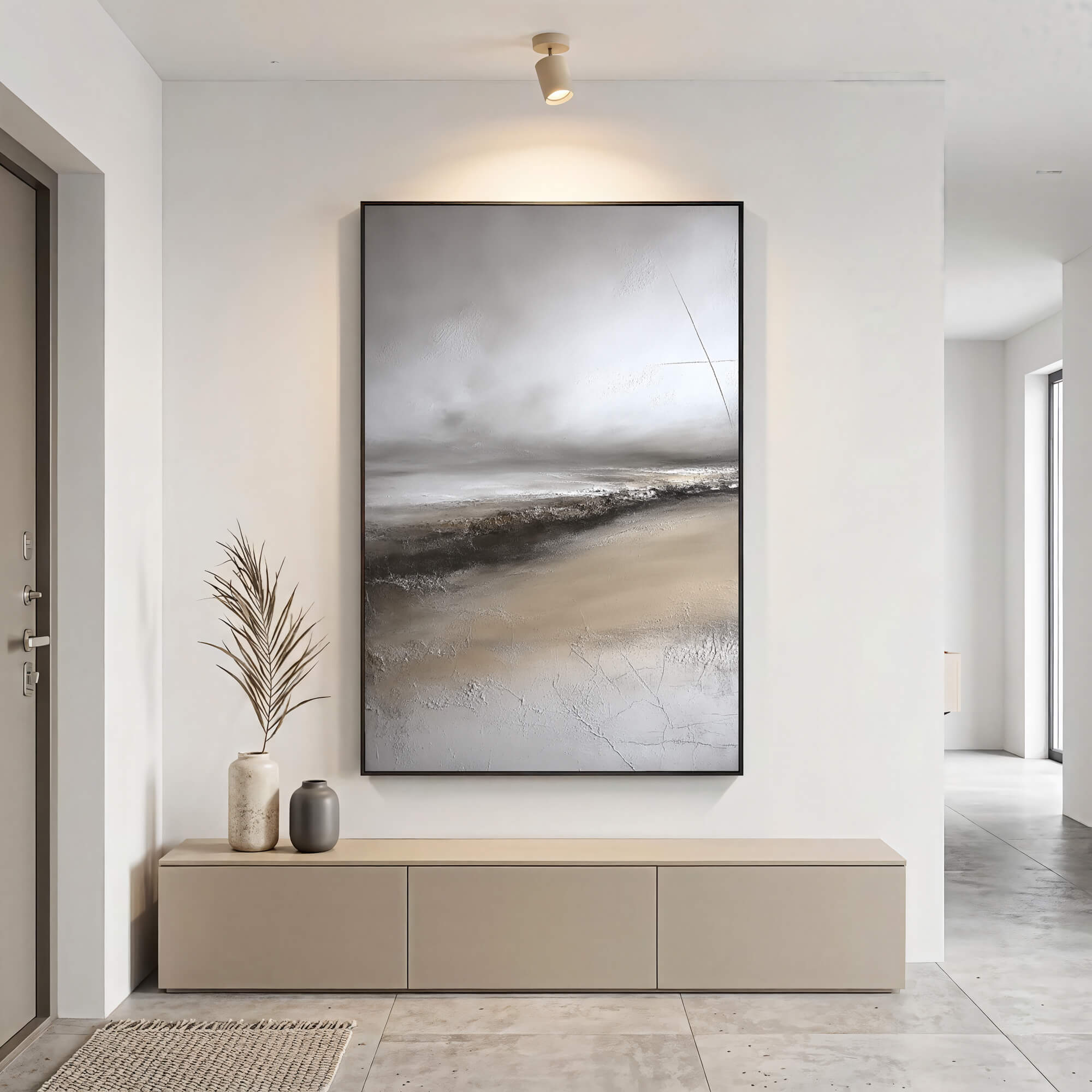 Textured Misty Shore | Neutral Palette