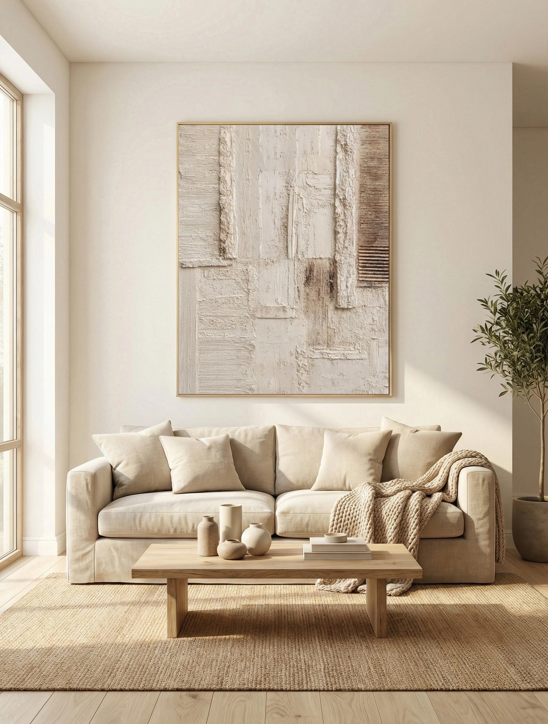 Plastered Minimal Forms | Earthy Palette