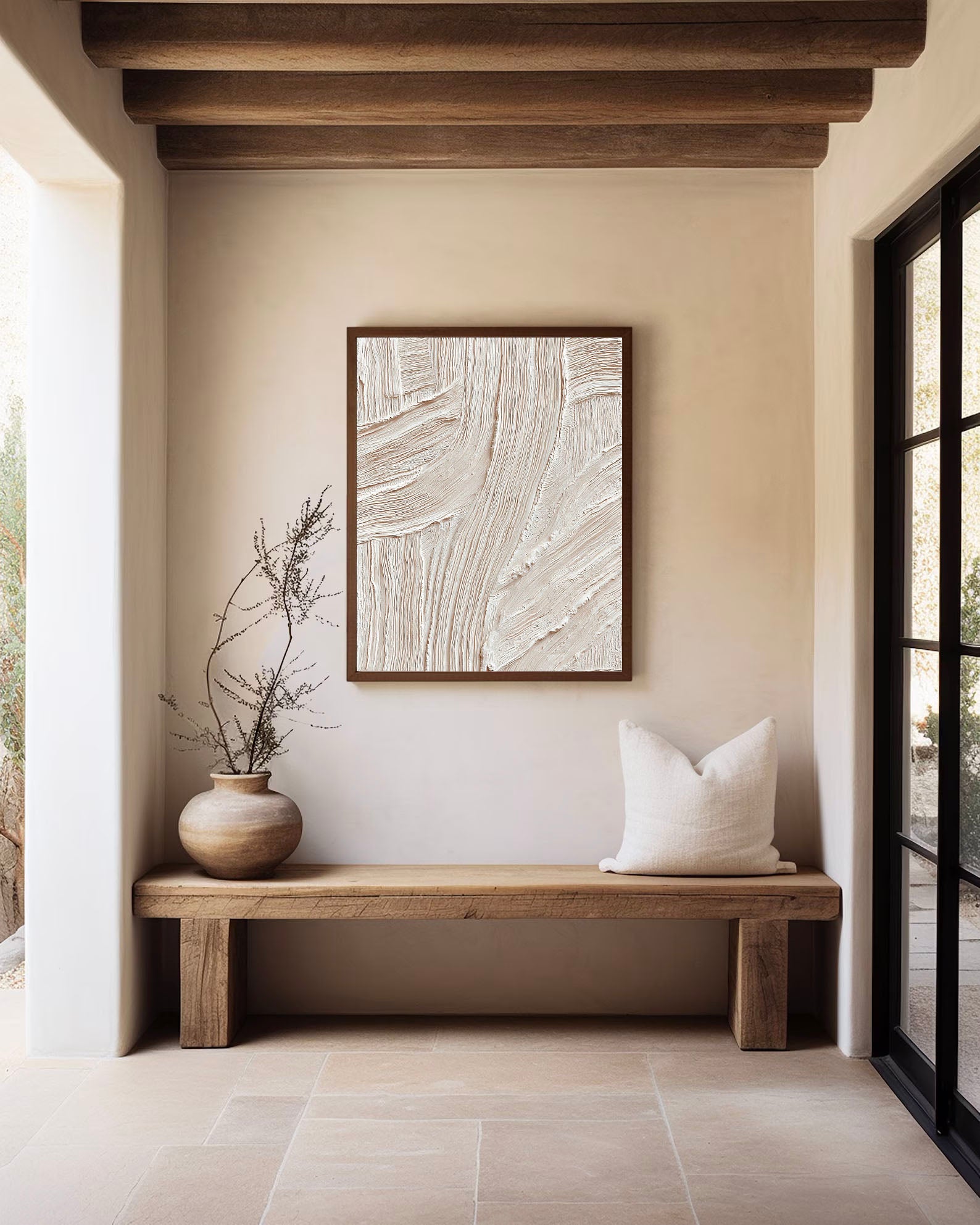 Textured Wavy Undulation | White Weave