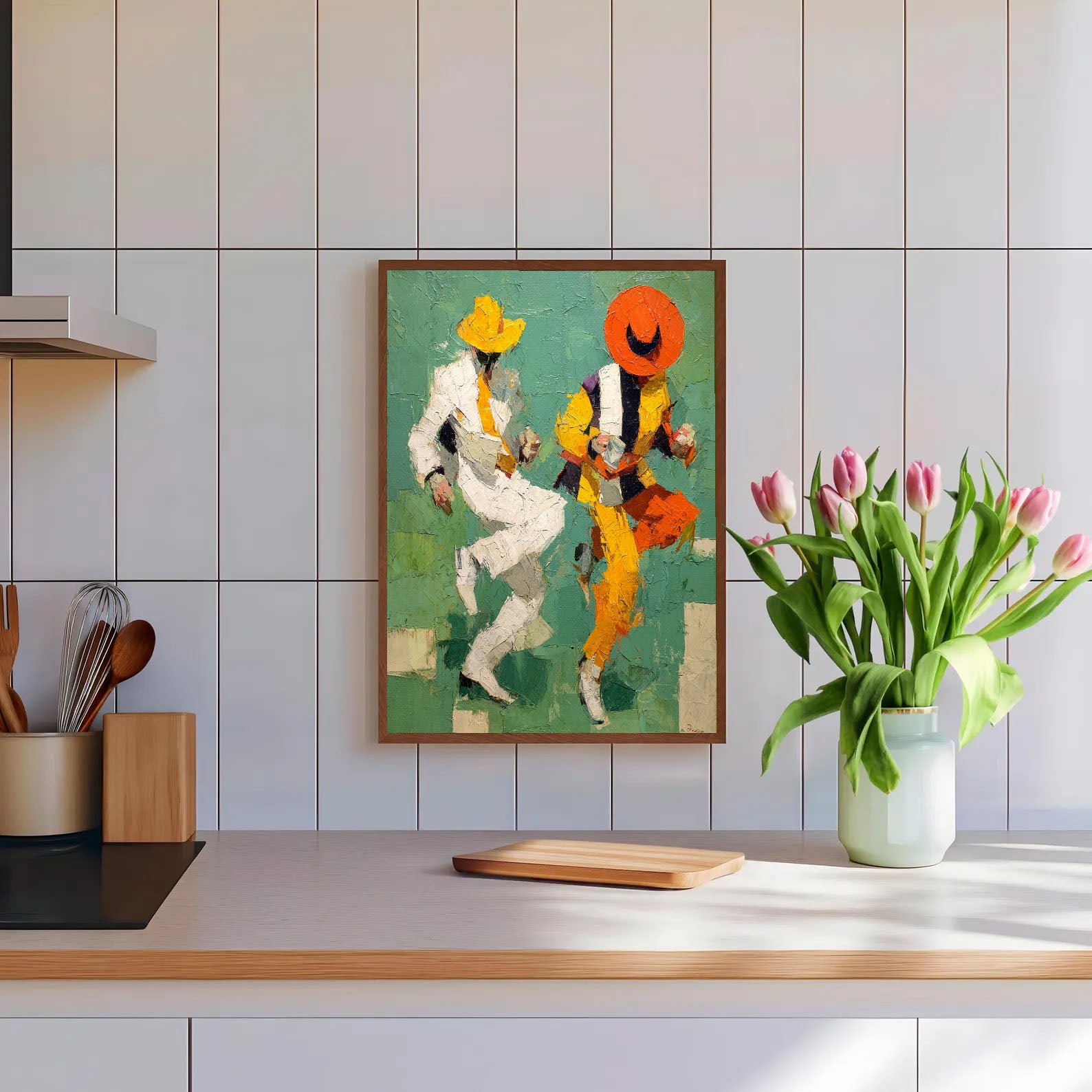 Dancing Cowboys Art | Textured Energy