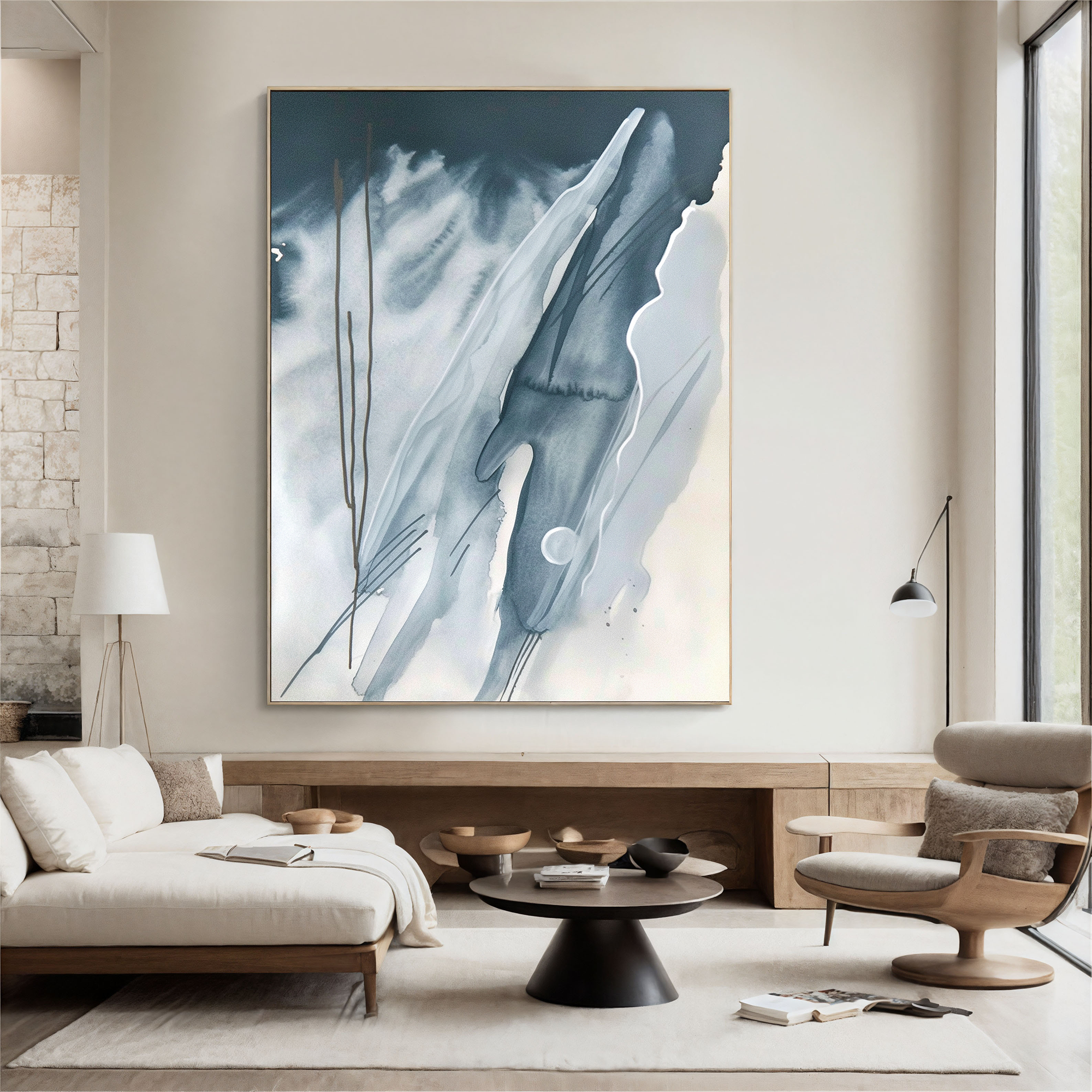 Textured Ink Serenity | Blue Grey