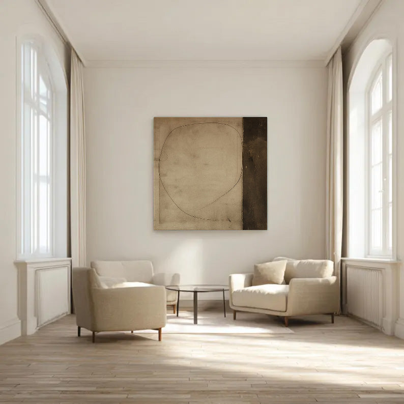 Textured Minimal Curve | Earth Tone