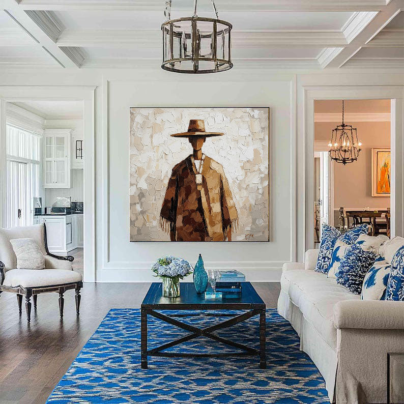 Textured Cloaked Silhouette | Earth Palette