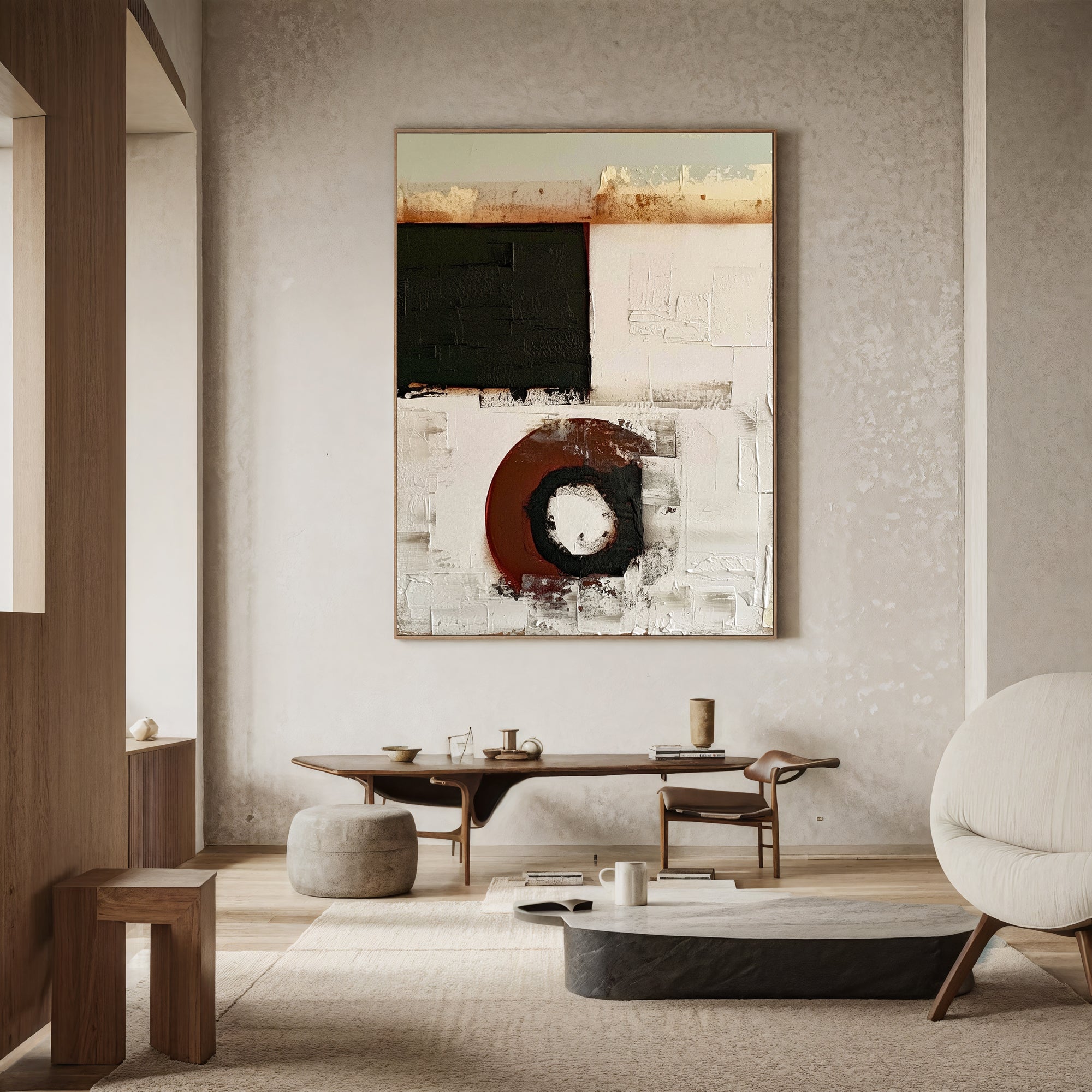 Textured Geometric Depth | Rust Fusion