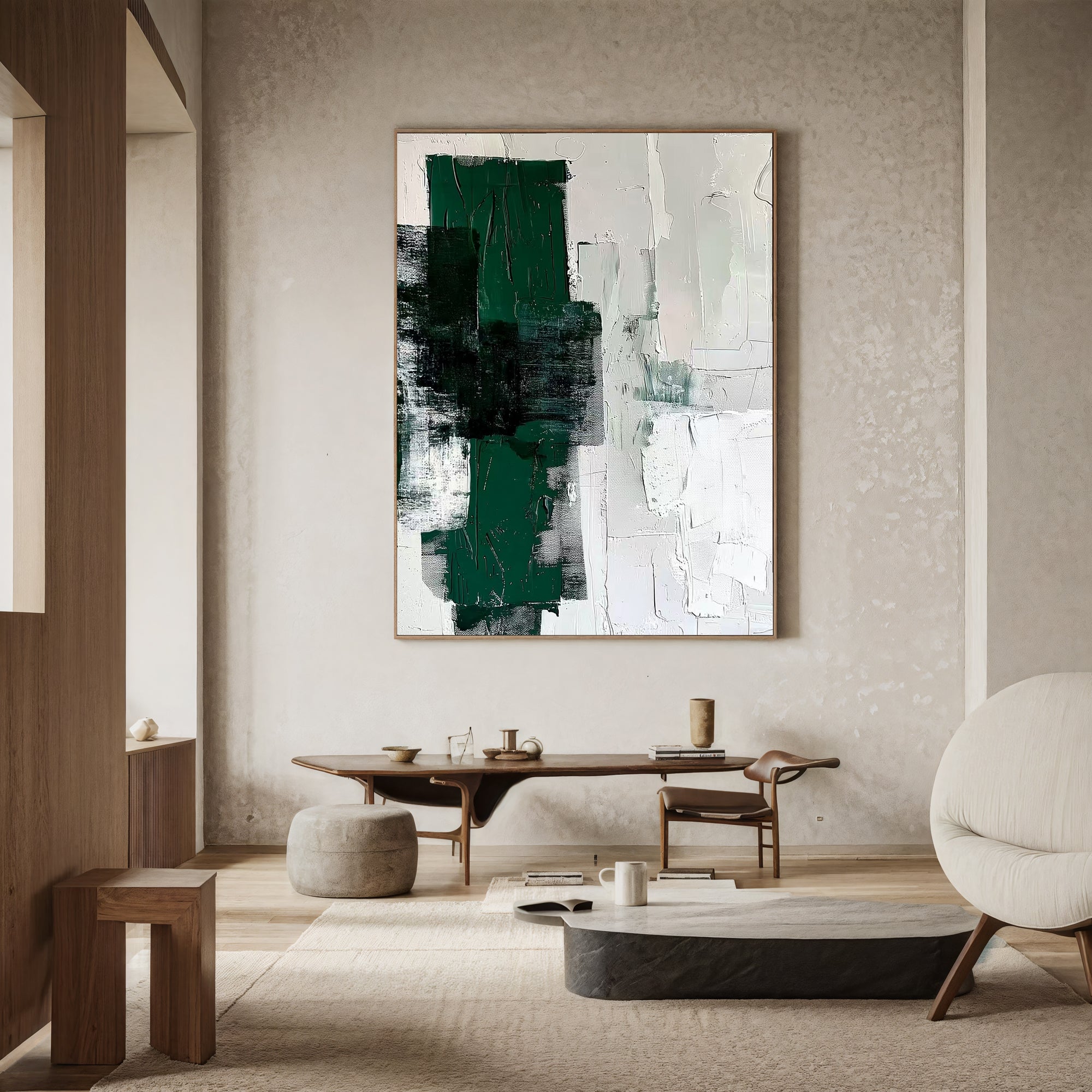 Textured Abstract Vitality | Green Blend