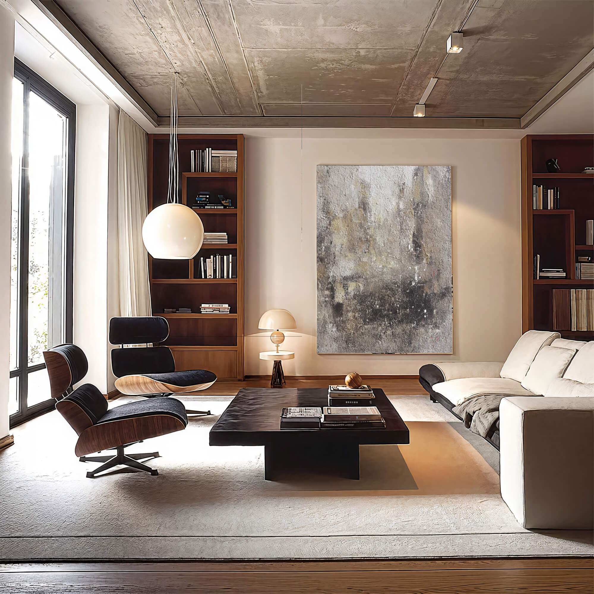 Textured Misty Abstract | Earthy Hues