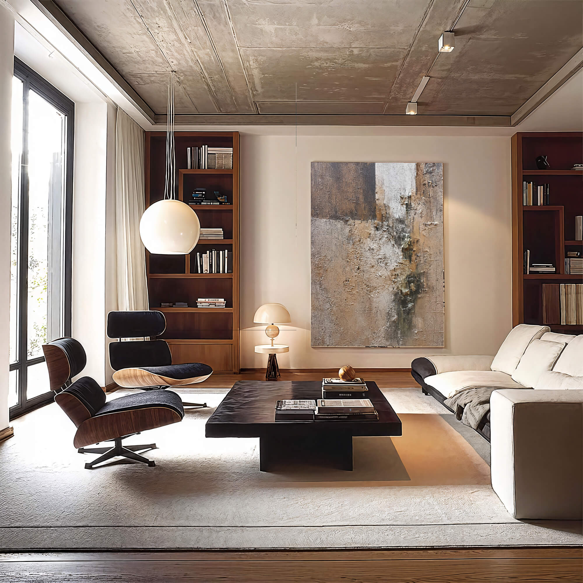 Textured Earthy Abstract | Warm Neutrals