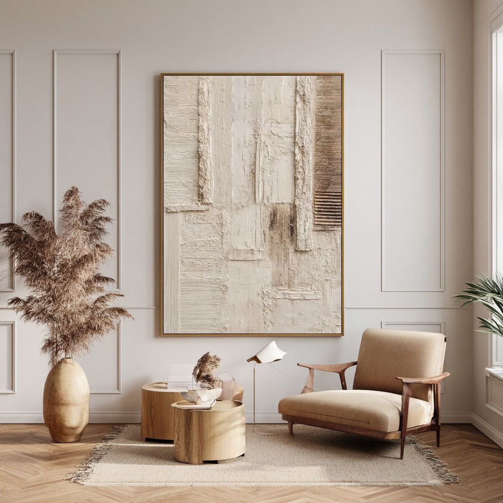 Plastered Minimal Forms | Earthy Palette