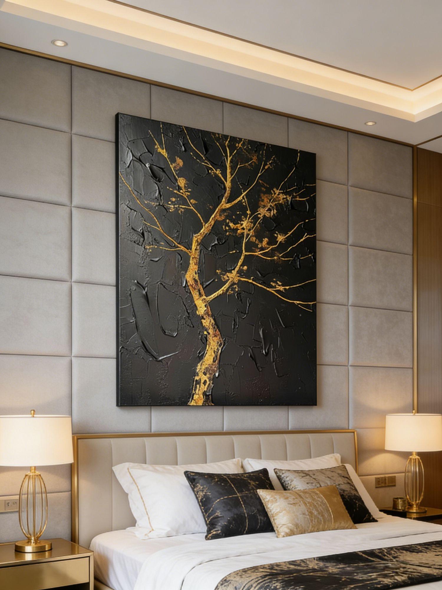 Textured Gilded Arbor | Noir Hues