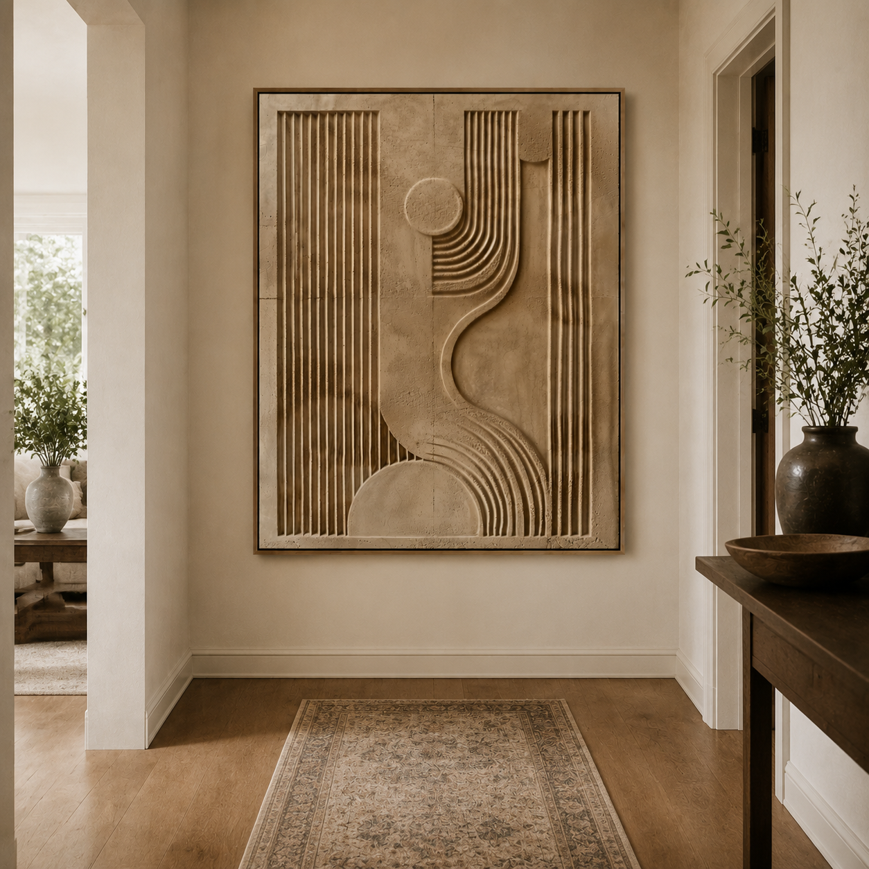3D-Textured Art | Sandstone Wave Geometry