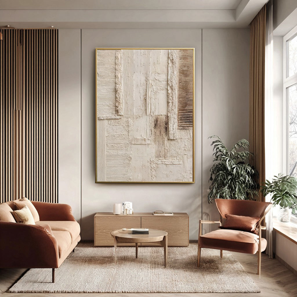 Plastered Minimal Forms | Earthy Palette