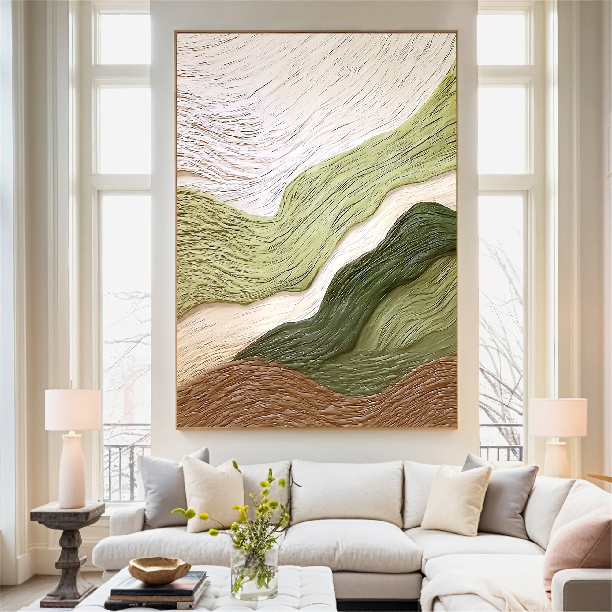 Textured Hillscape Opulence | Green Valleys