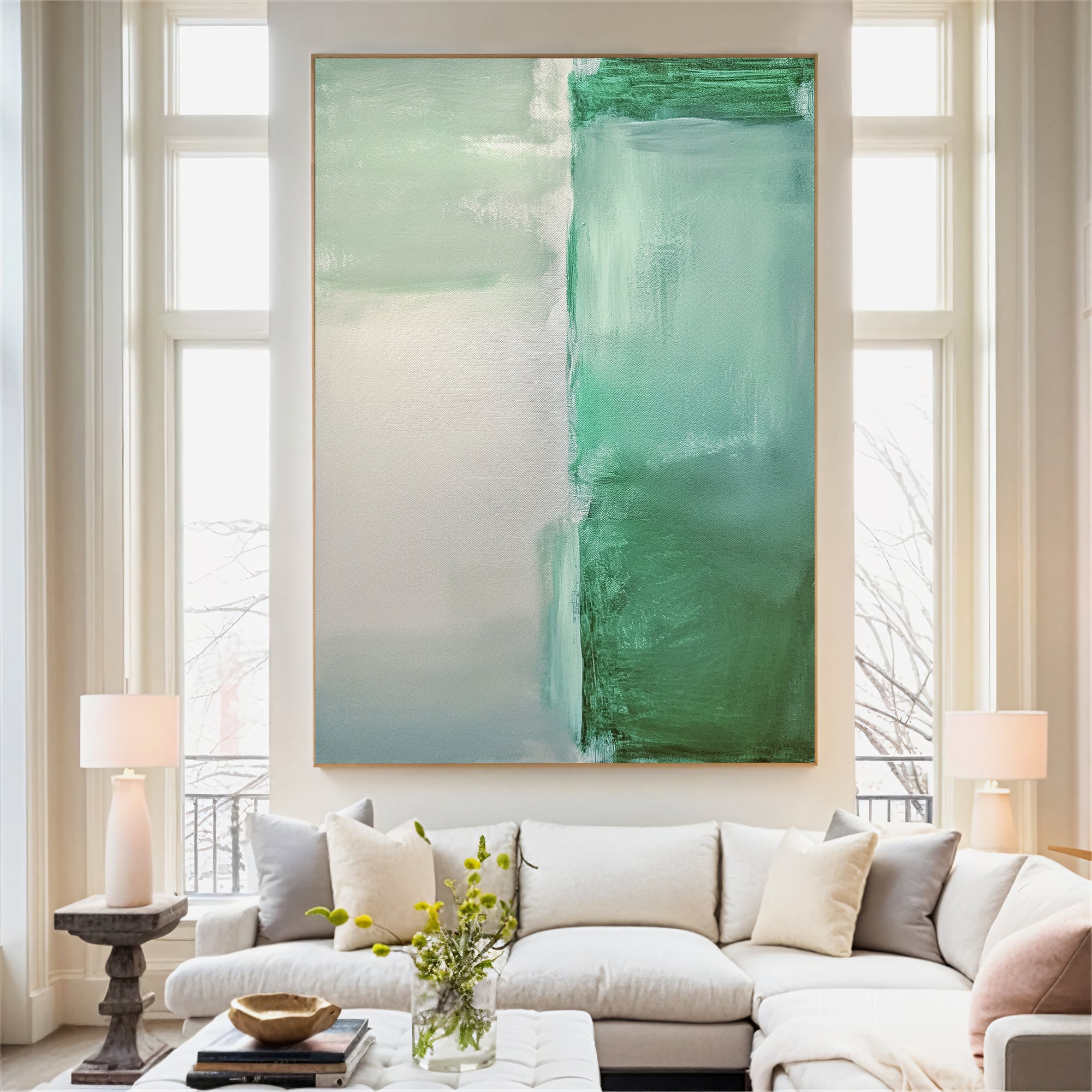 Textured Green Harmony | Mint Tones