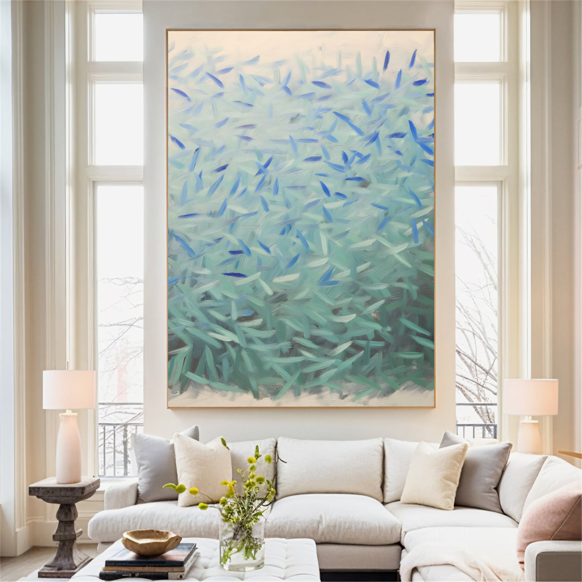 Textured Aquamarine Opulence | Blue Teal